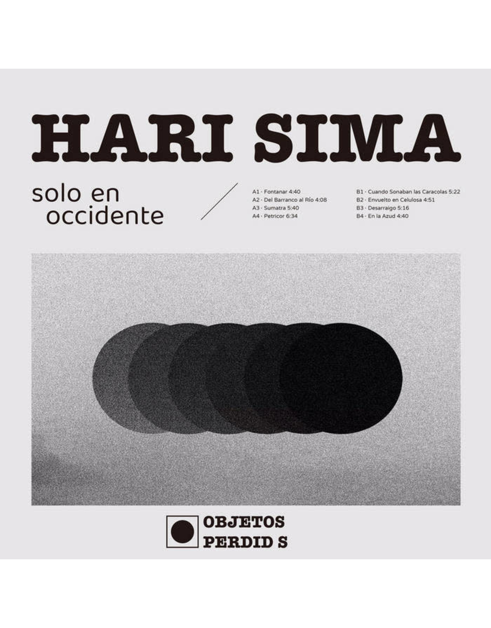 Objectos Perdidos Hari Sima: Solo en Occidente LP