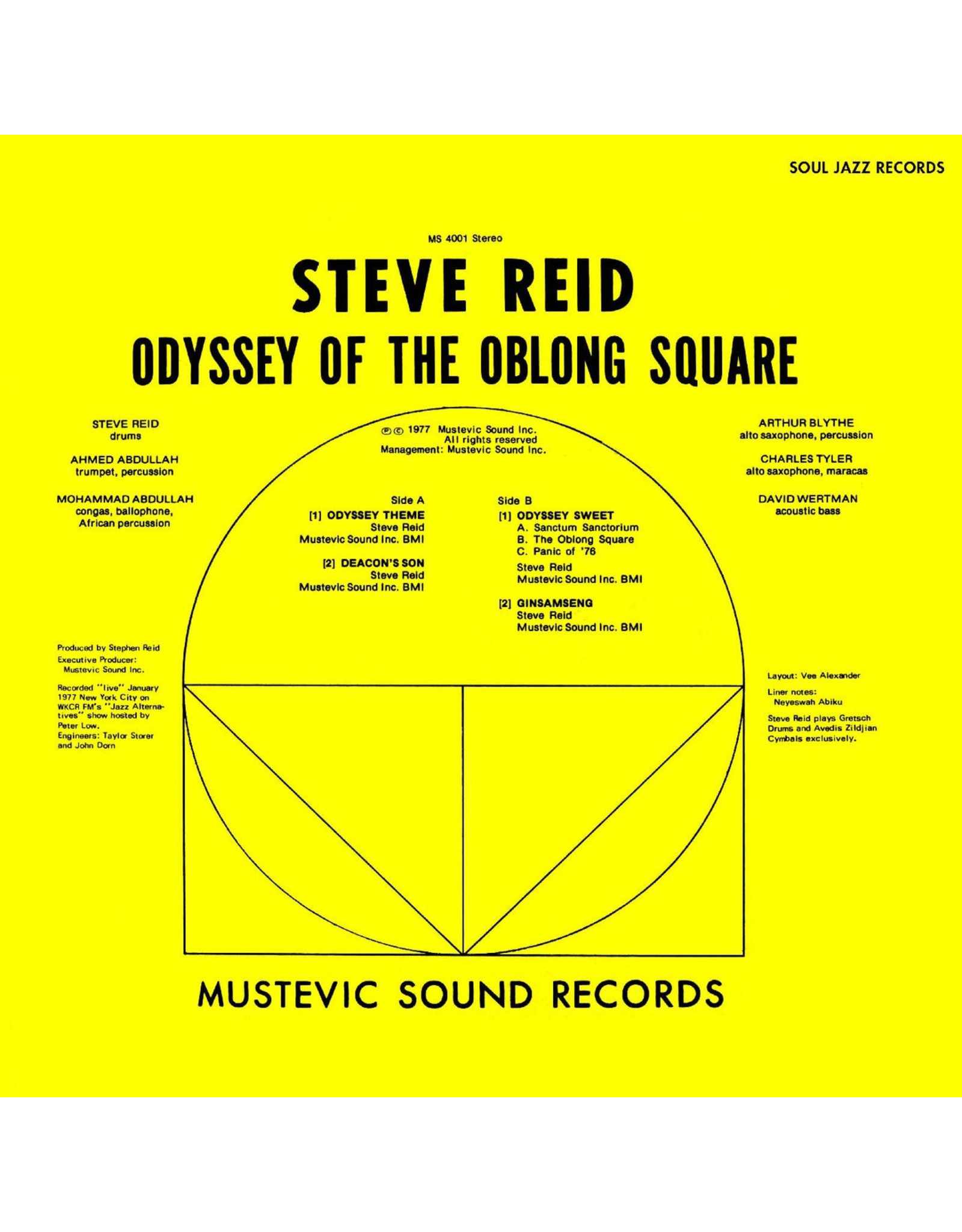 Soul Jazz Reid, Steve: Odyssey of the Oblong Square (Gold) LP