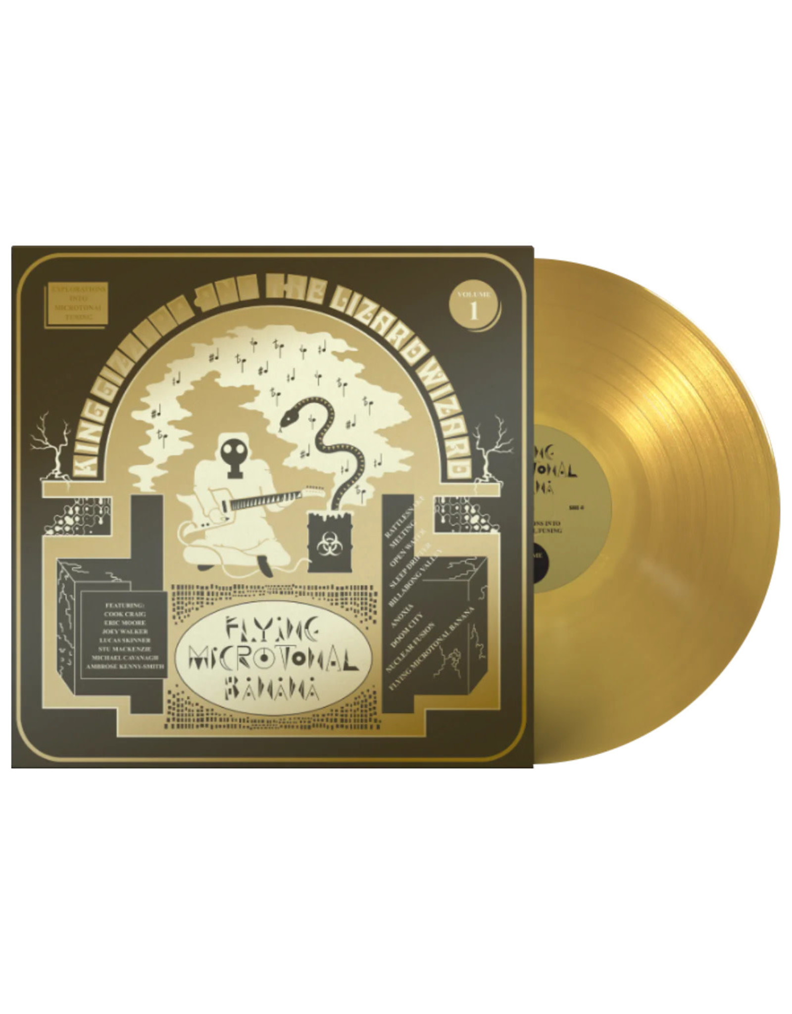 ATO King Gizzard & the Lizard Wizard: Flying Microtonal Banana (5th Ann.) (Golden Rattlesnake Ed.) (gold & bone) LP