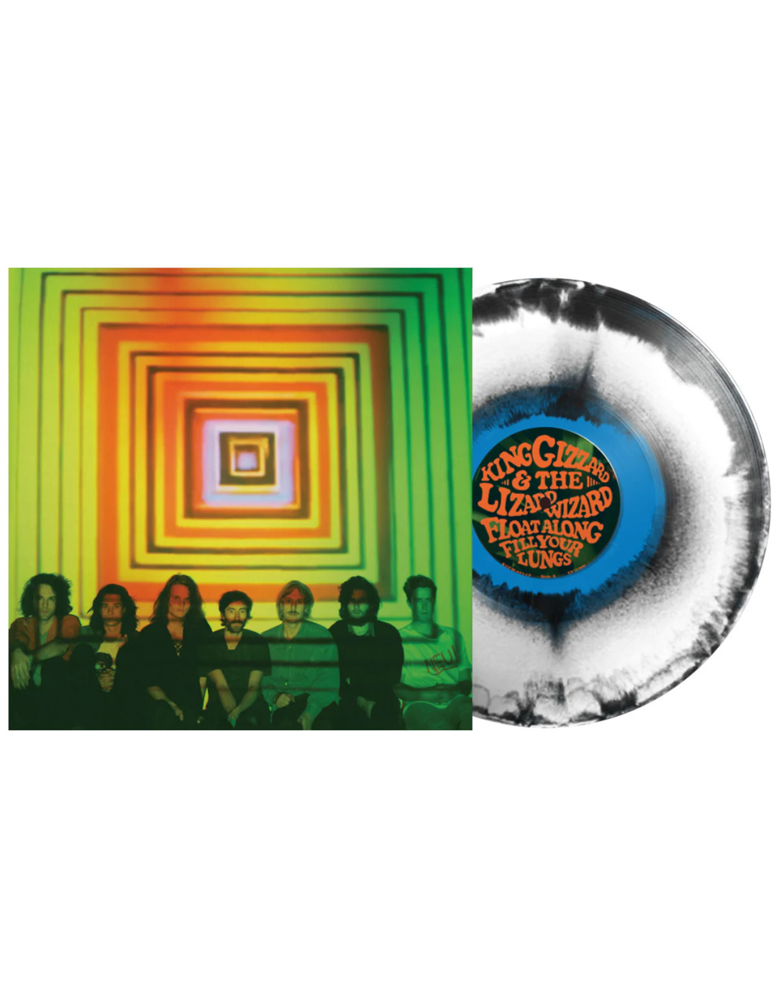 ATO King Gizzard & the Lizard Wizard: Float Along - Fill Your Lungs (Venusian Sky Ed.) (black, white & sky-blue) LP