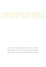 Merge Mountain Goats: All Hail West Texas (Peak Vinyl indie shop edition/yellow) LP