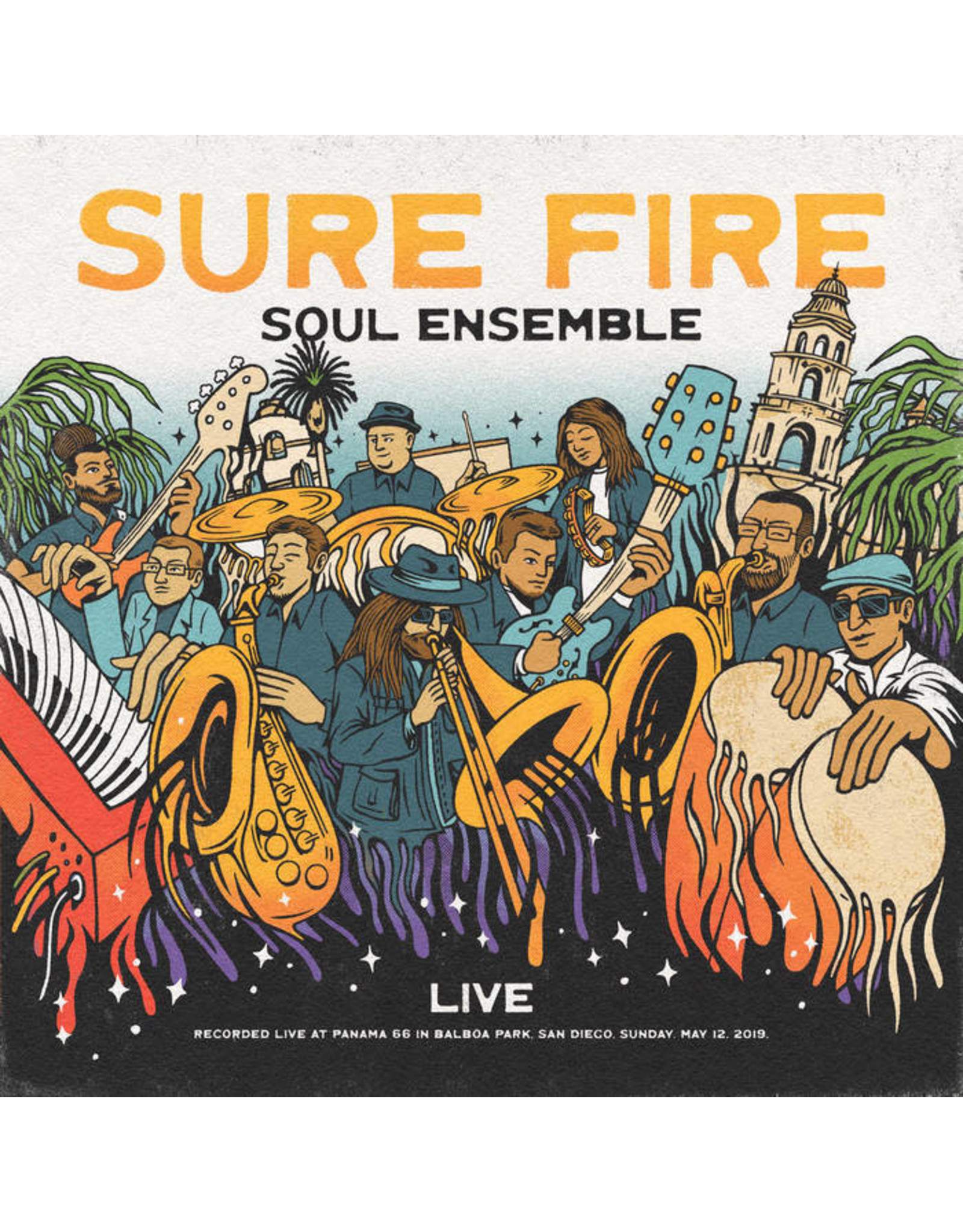 Sure Fire Soul Ensemble: Live At Panama 66 (clear with orange swirl coloured) LP
