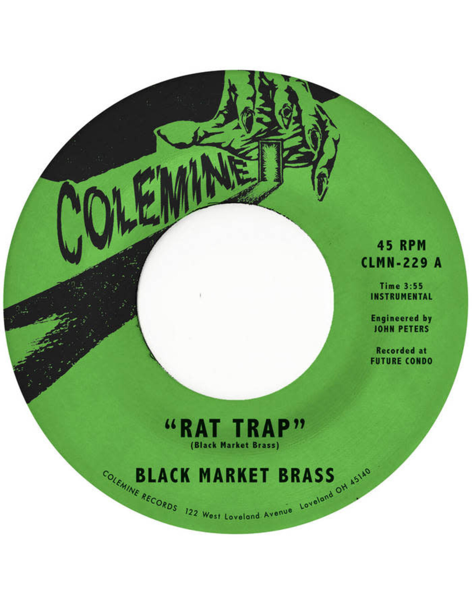 Colemine Black Market Brass: Rat Trap/Chop Bop (purple swirl coloured) 7"