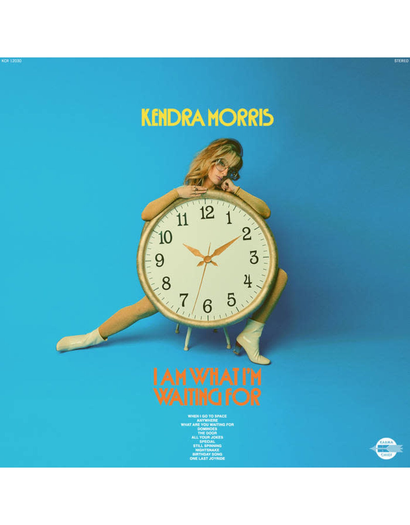 Karma Chief Morris, Kendra: I Am What I'm Waiting For (blue with white swirl) LP