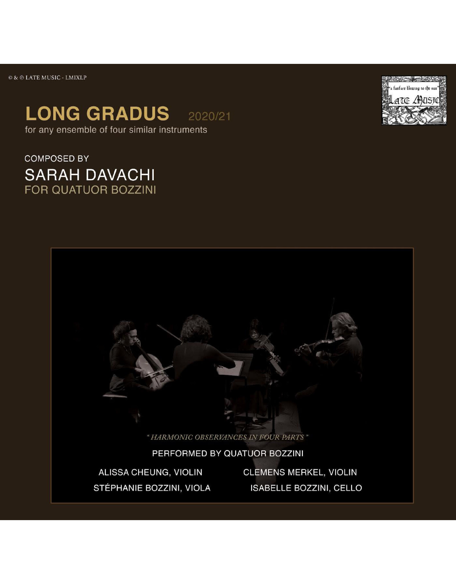 Late Music Davachi, Sarah: Long Gradus LP