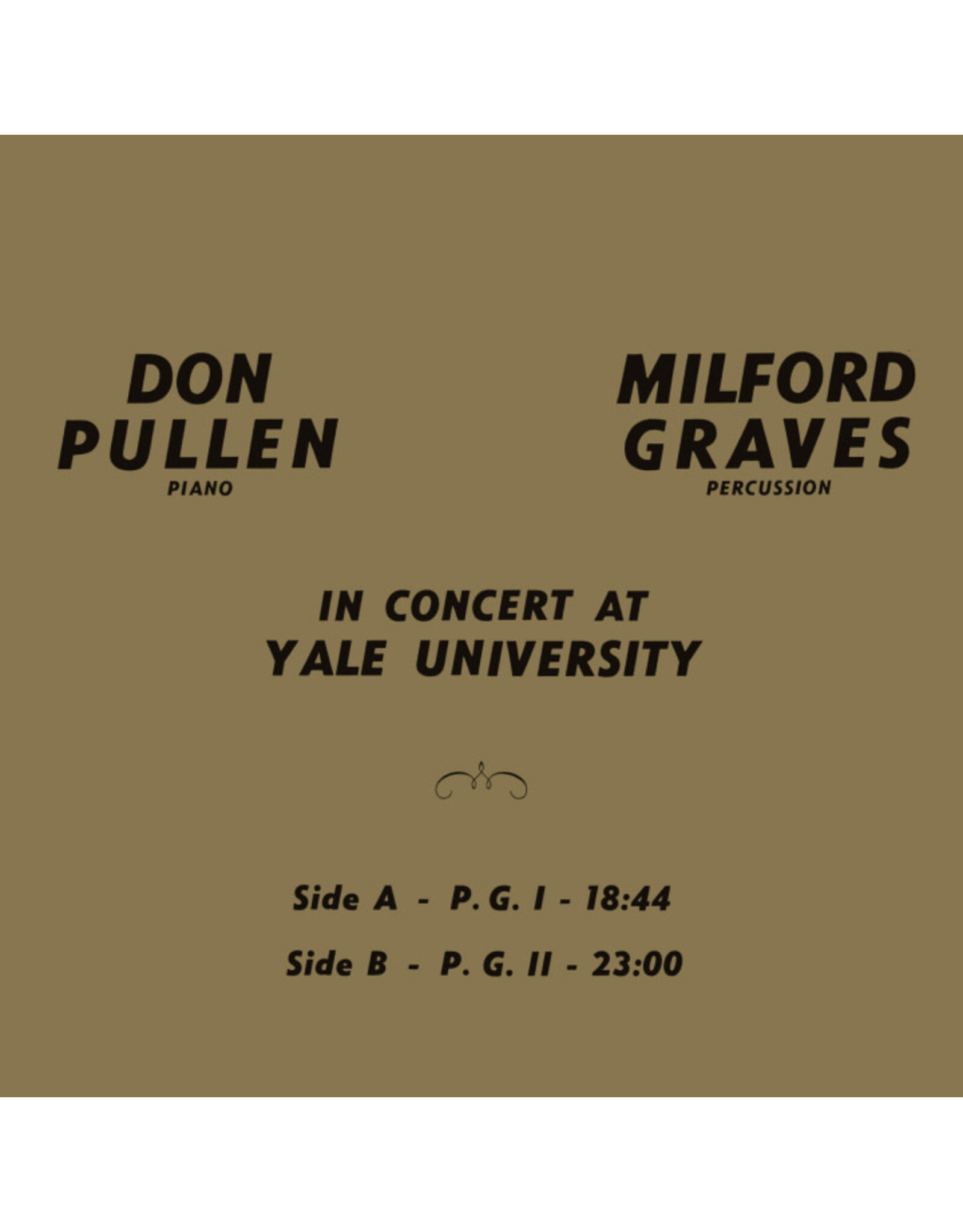 Superior Viaduct Graves, Milford/Don Pullen: In Concert At Yale LP