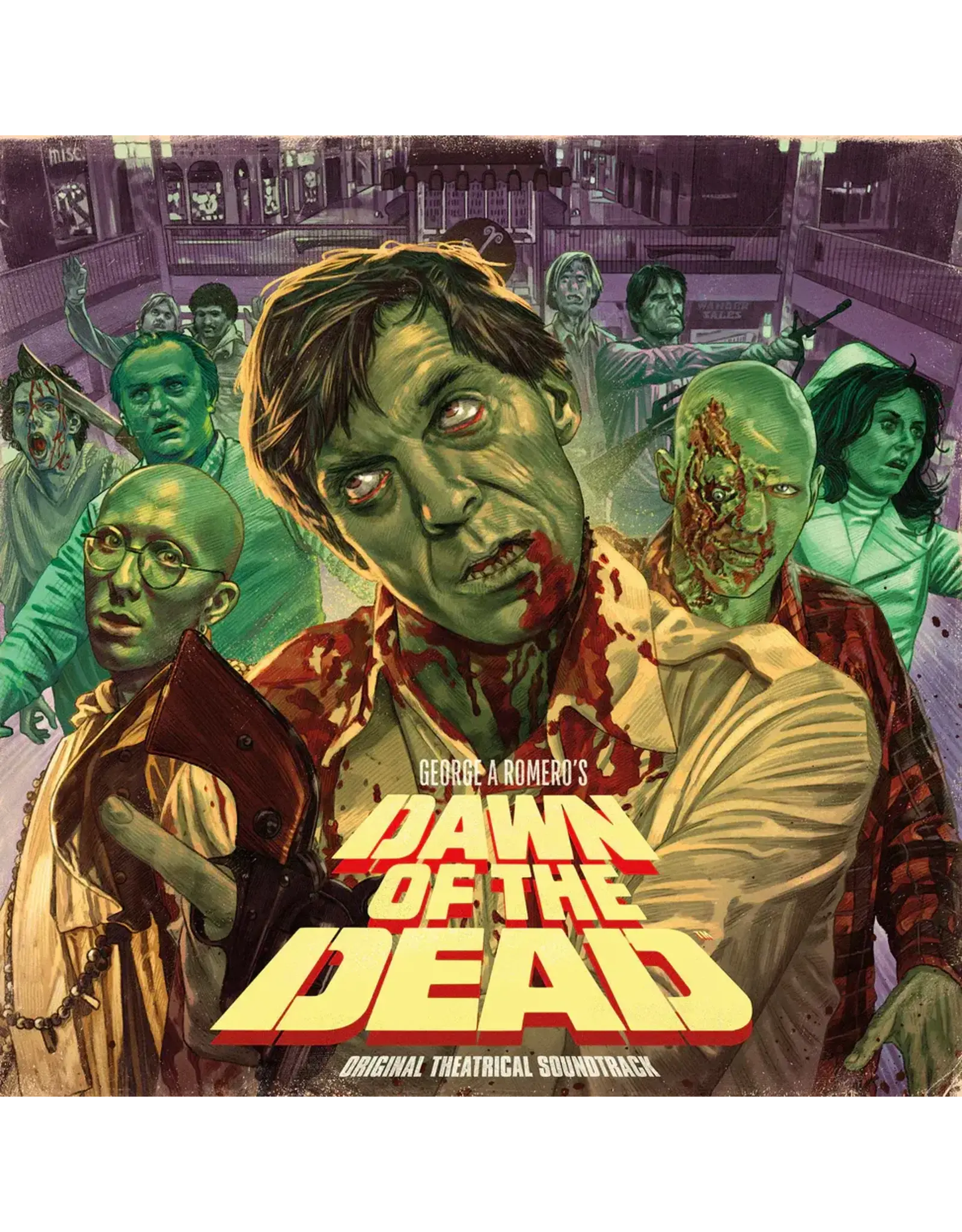 Waxwork Various: Dawn of the Dead Theatrical Cues (Green Red Violet tricolor) 3LP