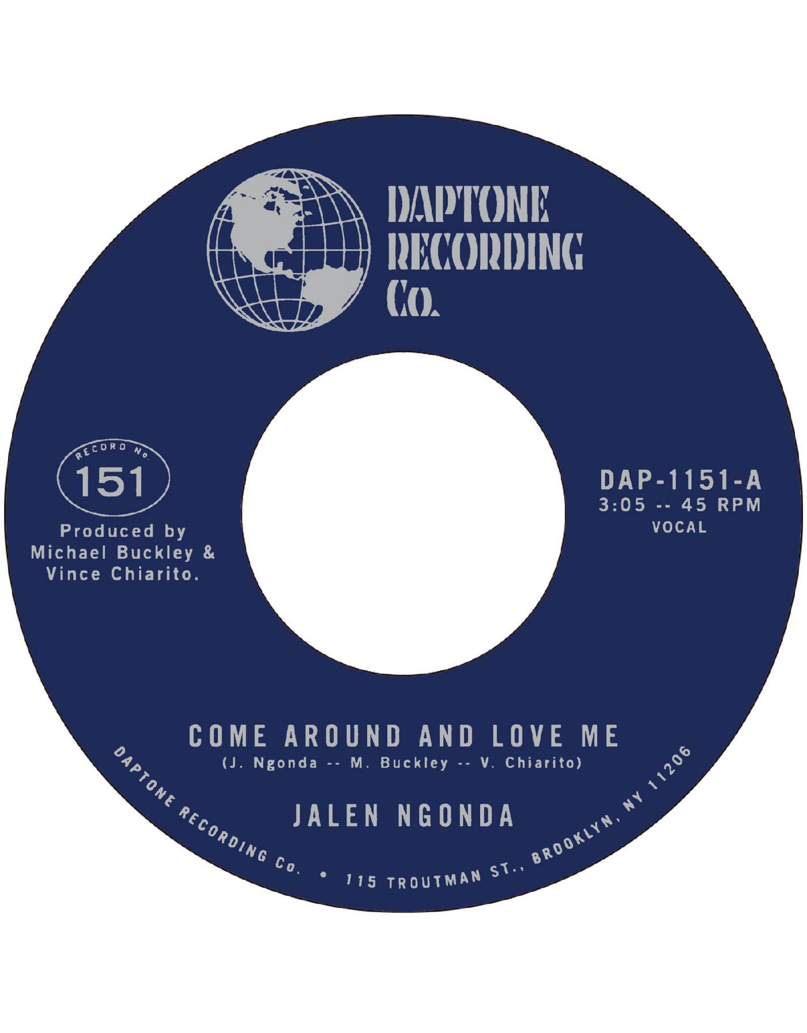 Daptone Ngonda, Jalen: Come Around and Love Me b/w What is Left to Do 7"