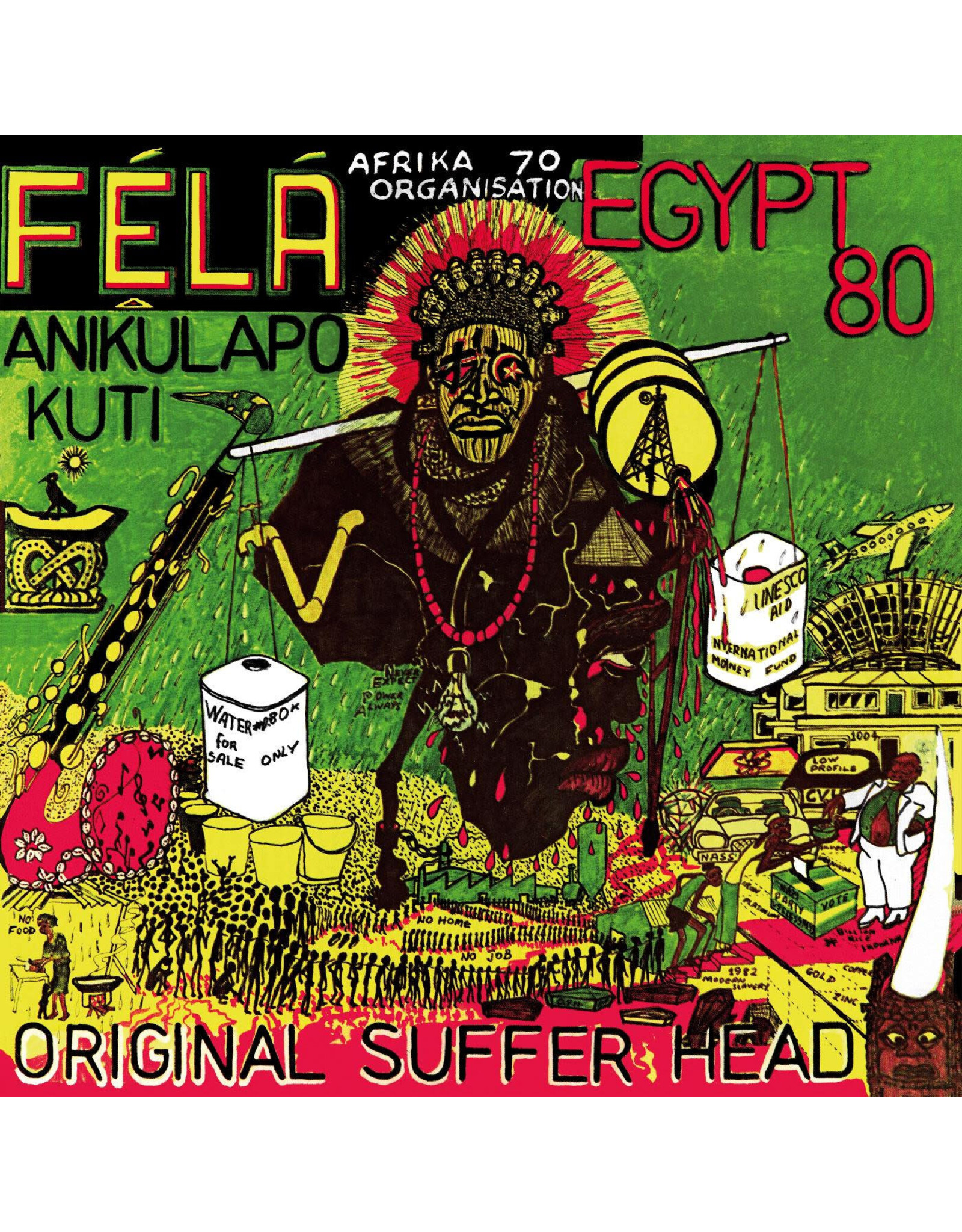 Knitting  Factory Kuti, Fela: Original Sufferhead (OPAQUE LIGHT GREEN) LP