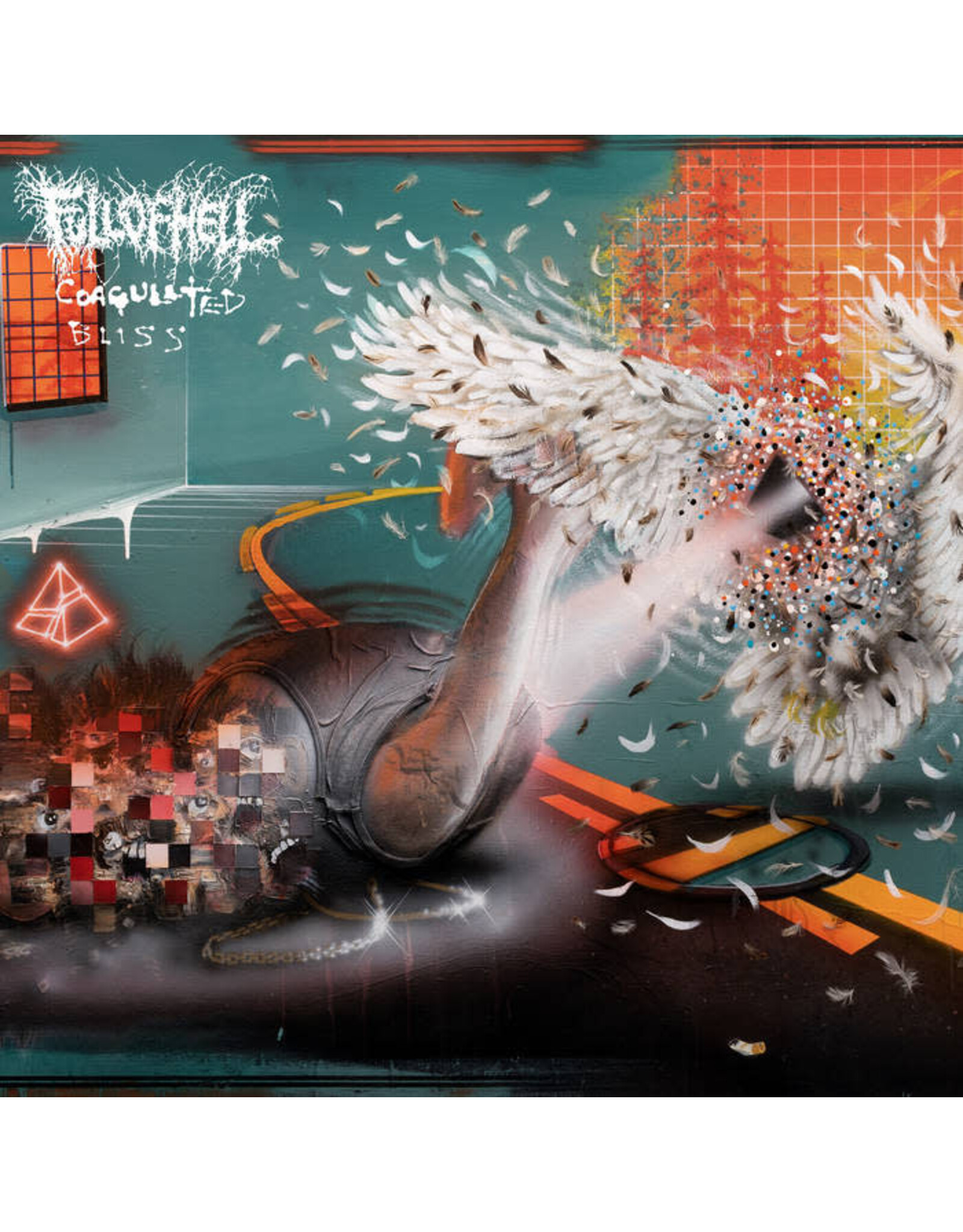 Closed Casket Full of Hell: Coagulated Bliss (yellow, white & green mix vinyl/indie exclusive) LP