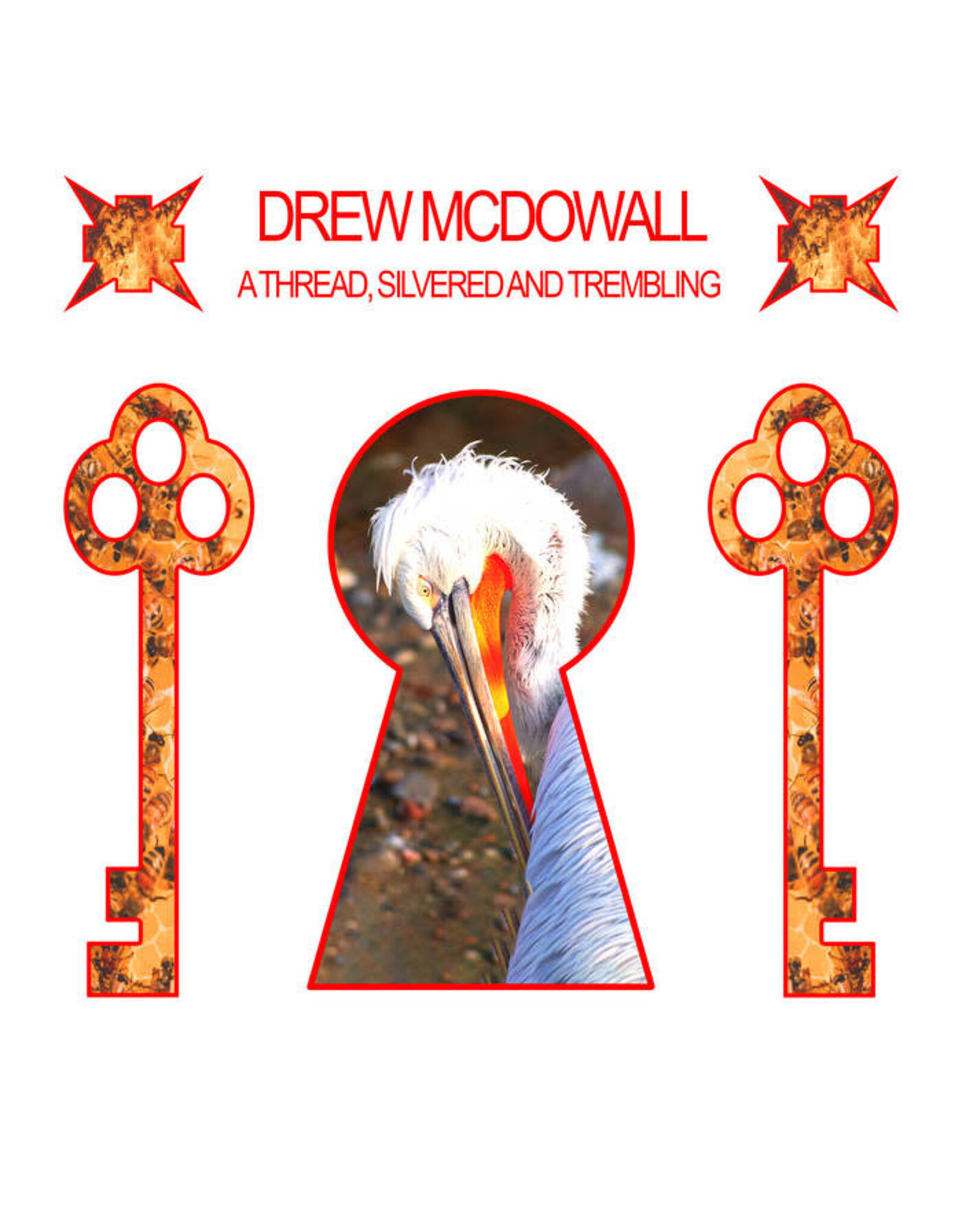 Dais McDowall, Drew: A Thread, Silvered And Trembling (clear red) LP