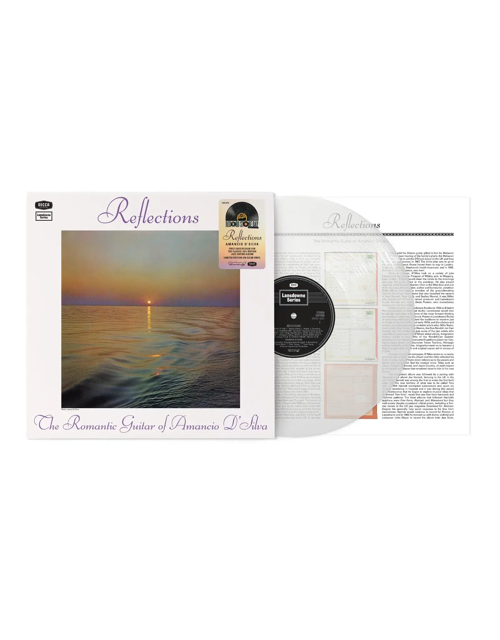 Decca D'Silva, Amancio: 2024RSD - Reflections: The Romantic Guitar of.. (clear) LP