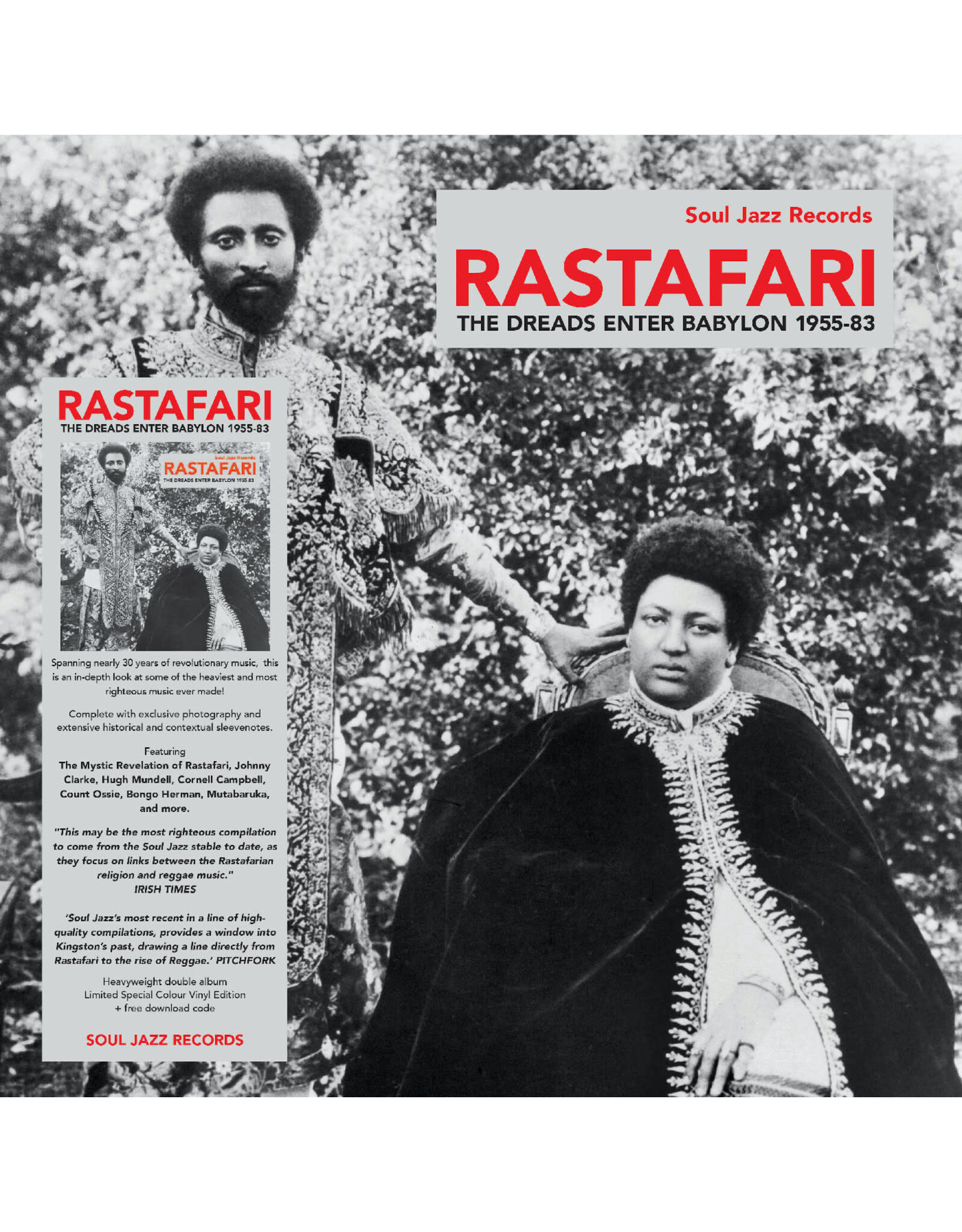 Soul Jazz Various: RASTAFARI - The Dreads Enter Babylon 1955-83 (BLUE) LP