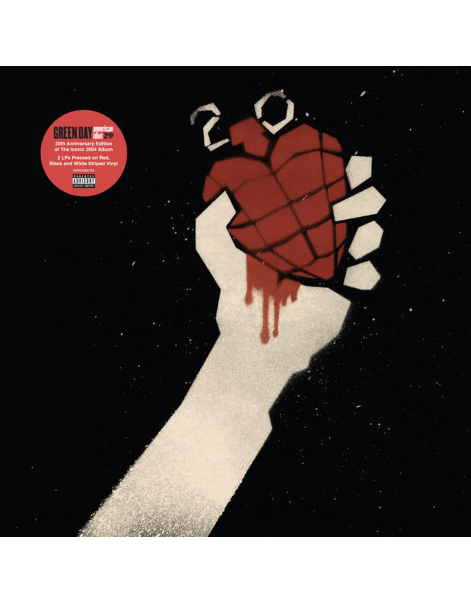 Reprise Green Day: American Idiot (20th Anniversary Red & Black Splatter) LP