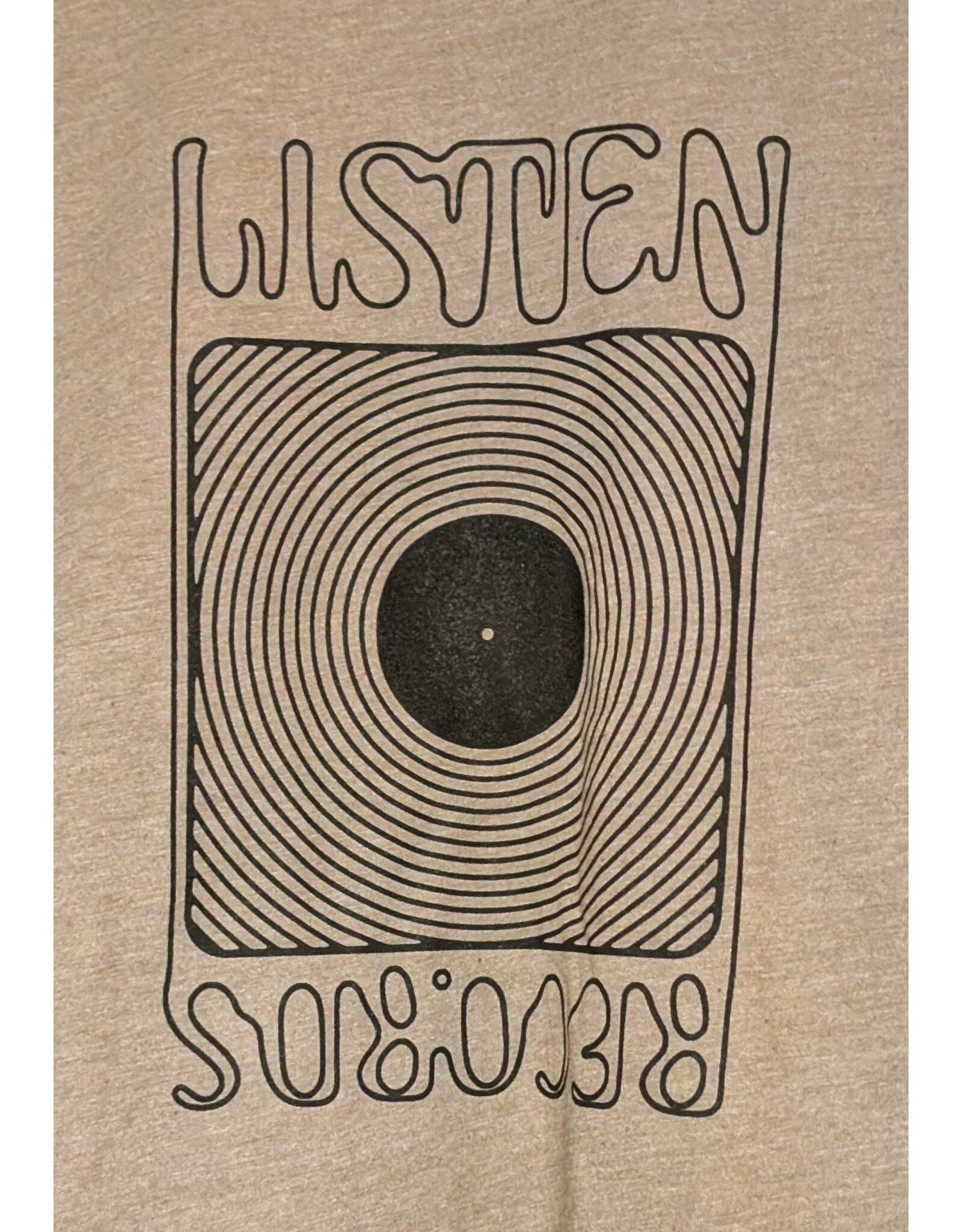 Listen Listen T-Shirt - Olive w/ Black