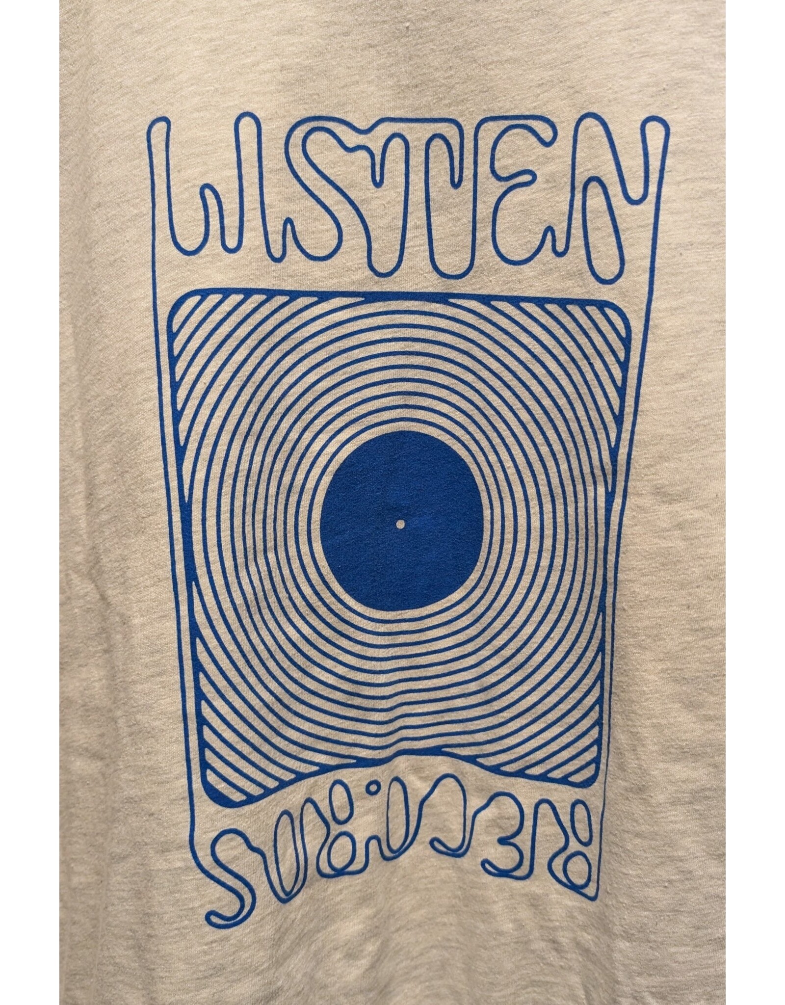 Listen Listen T-Shirt - Heather w/ Royal Blue