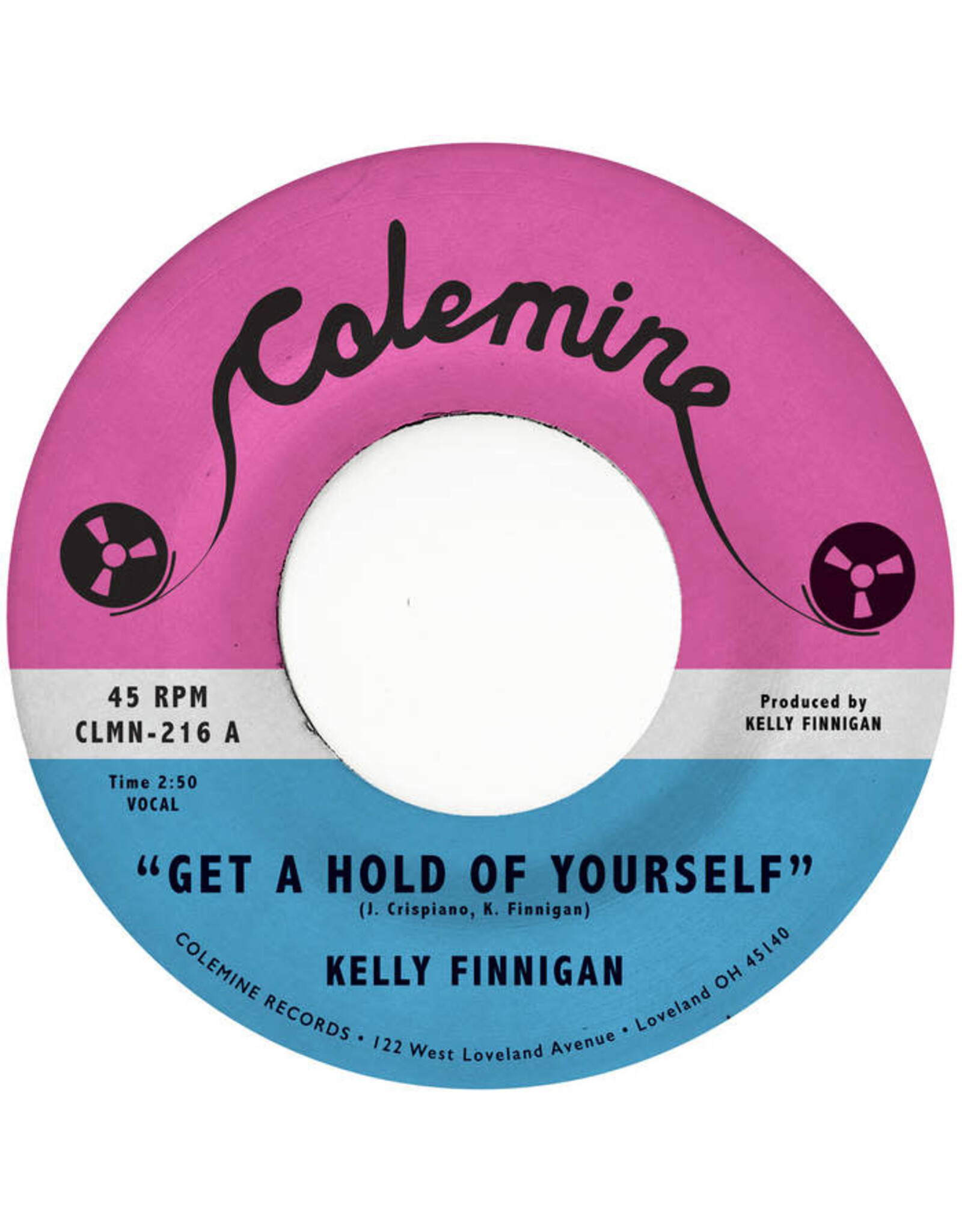 Colemine Finnigan, Kelly: Get A Hold Of Yourself/It Hurts Me So Much (cloudy grey) 7"