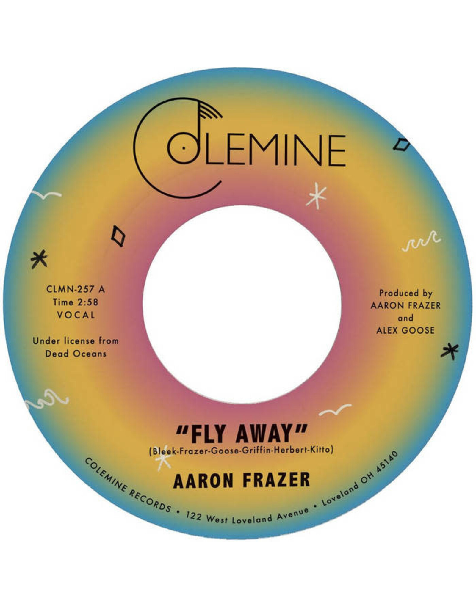 Colemine Frazer, Aaron: Fly Away/Play On (coloured) 7"