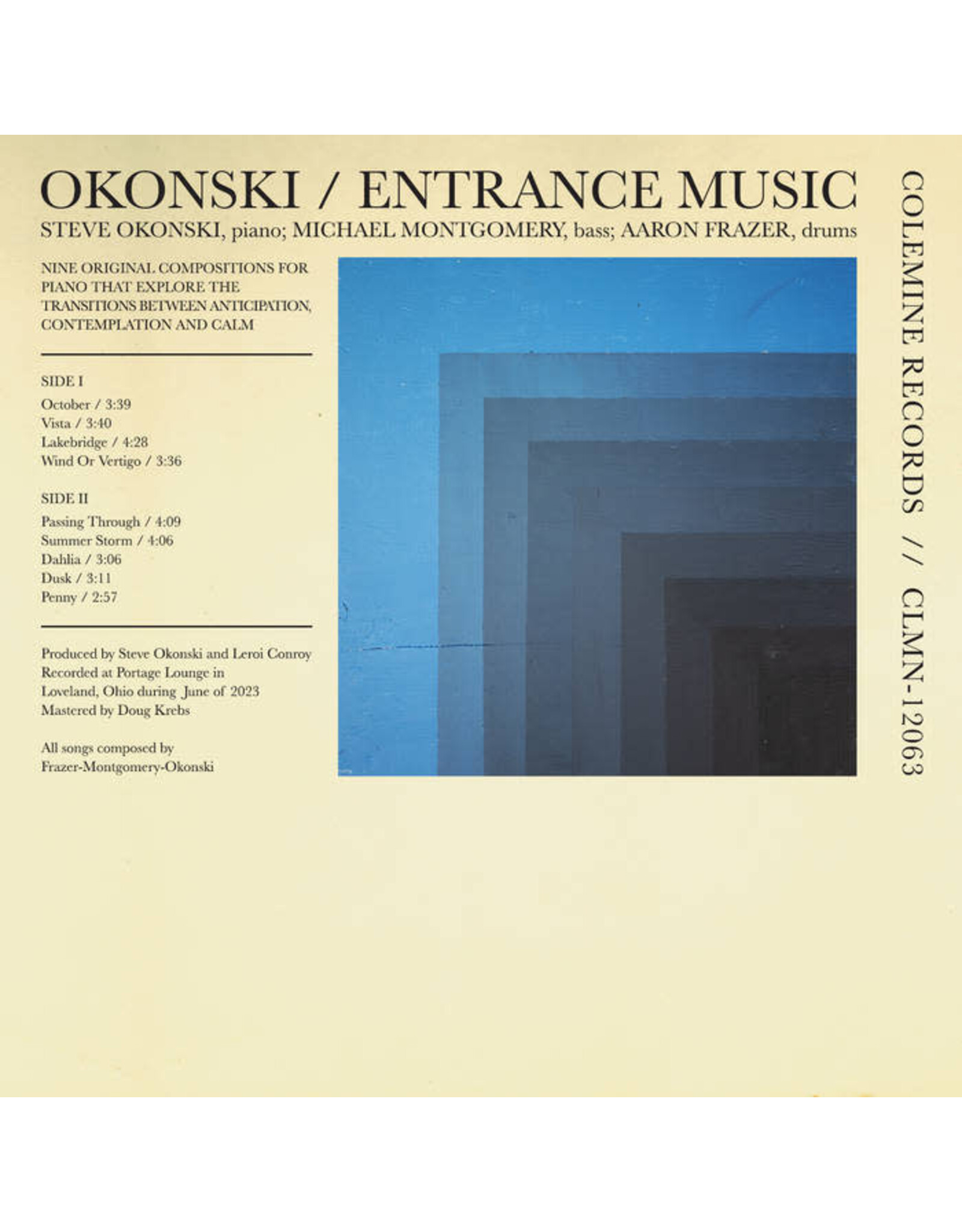 Colemine Okonski: Entrance Music (orange & black swirl coloured) LP