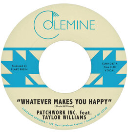 Colemine Patchwork Inc. feat Taylor Williams: Whatever Makes You Happy/Last Forever (seaglass blue) LP