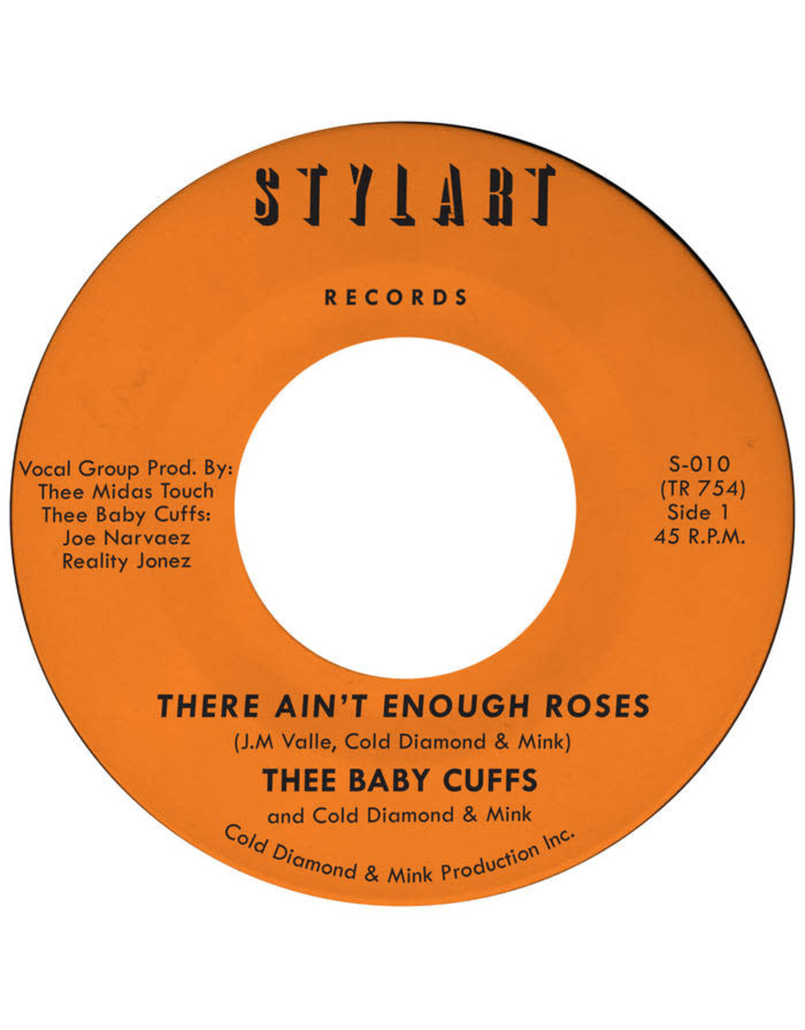 Timmion Thee Baby Cuffs & Cold Diamond & Mink: There Ain't Enough Roses (transparent orange vinyl) 7"