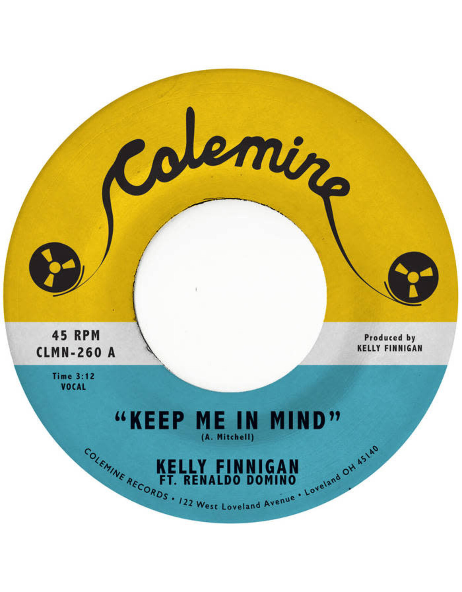 Colemine Finnigan, Kelly: Keep Me In Mind/Let Me Count The Reasons (blue vinyl) 7"