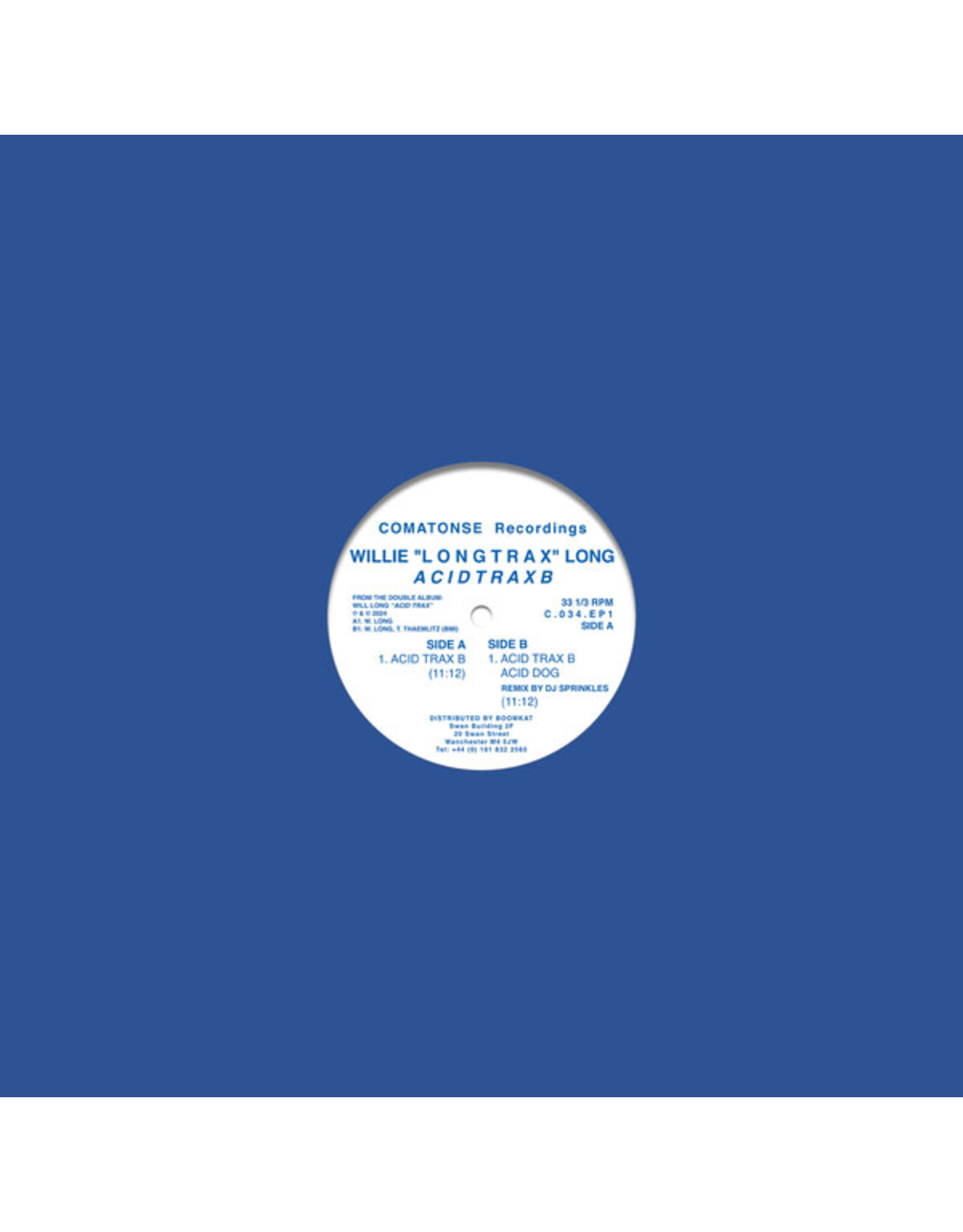 DJ Sprinkles x Will Long: Acid Trax - EP 1 12”