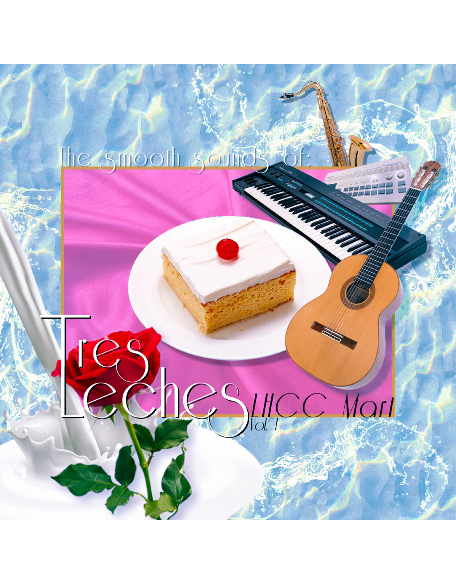 Brainfeeder Tres Leches: The Smooth Sounds of Tres Leches, LHCC Mart Vol. 1 ("TRES LECHES SWIRL" CREAM / WHITE MARBLE VINYL) LP