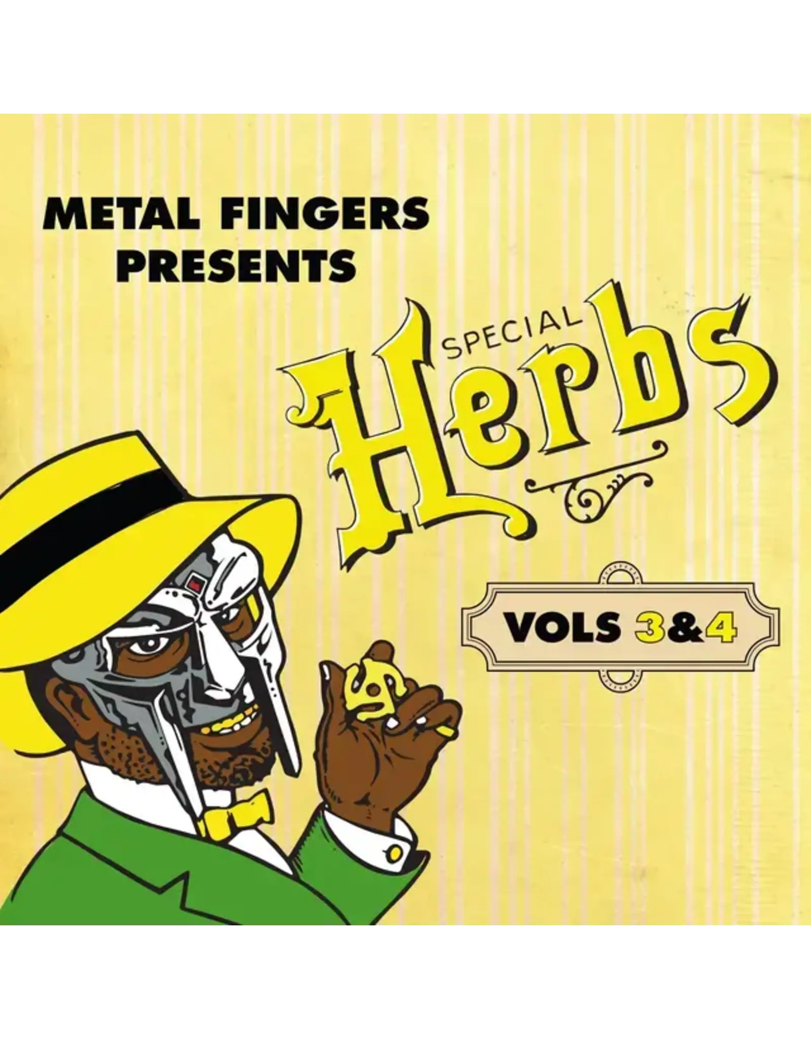 Rhymesayers MF Doom: Metal Fingers Presents: Special Herbs Vol. 3 & 4 (2LP-yellow vinyl) LP