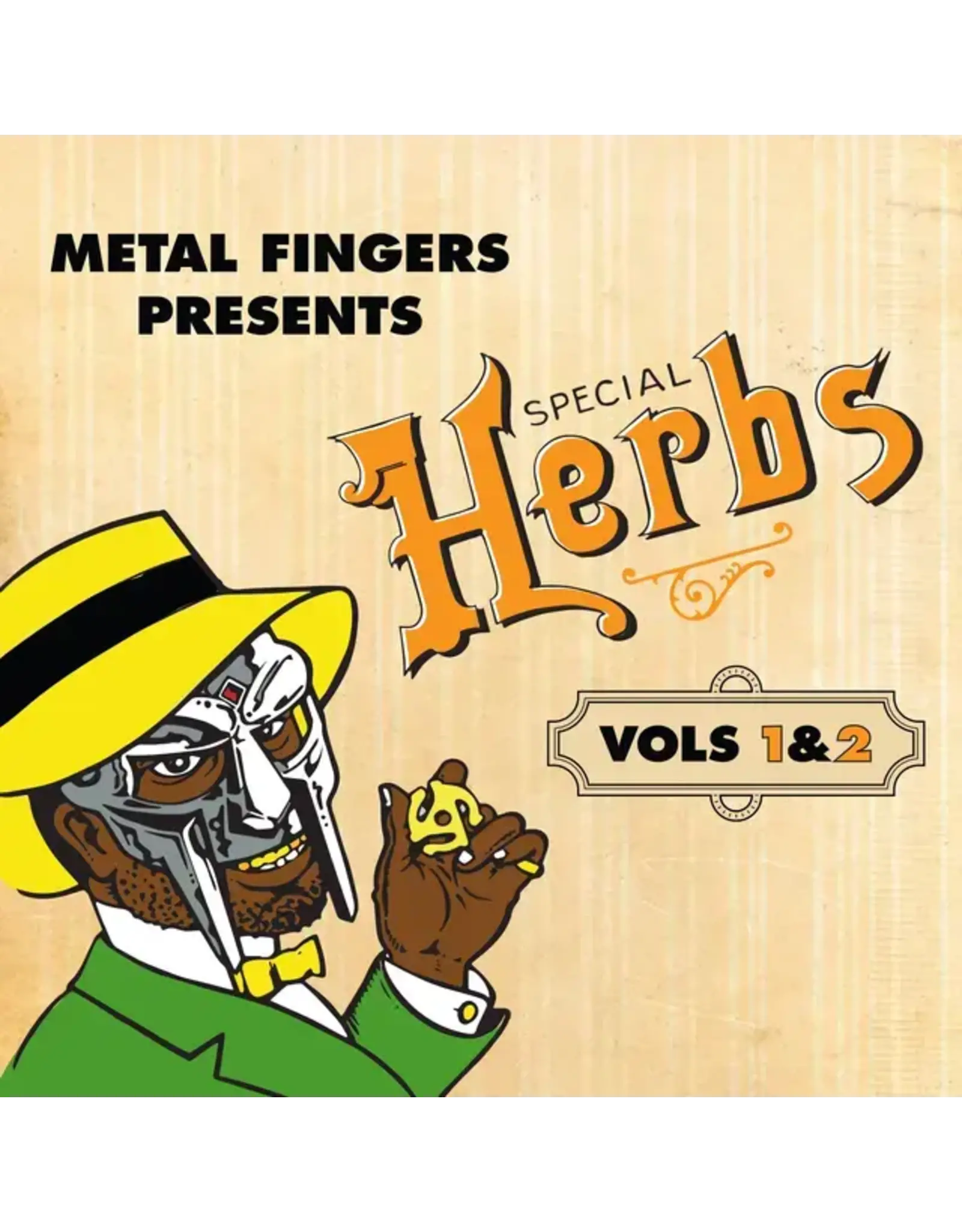 Rhymesayers MF Doom: Metal Fingers Presents: Special Herbs Vol. 1 & 2 (2LP-yellow vinyl) LP