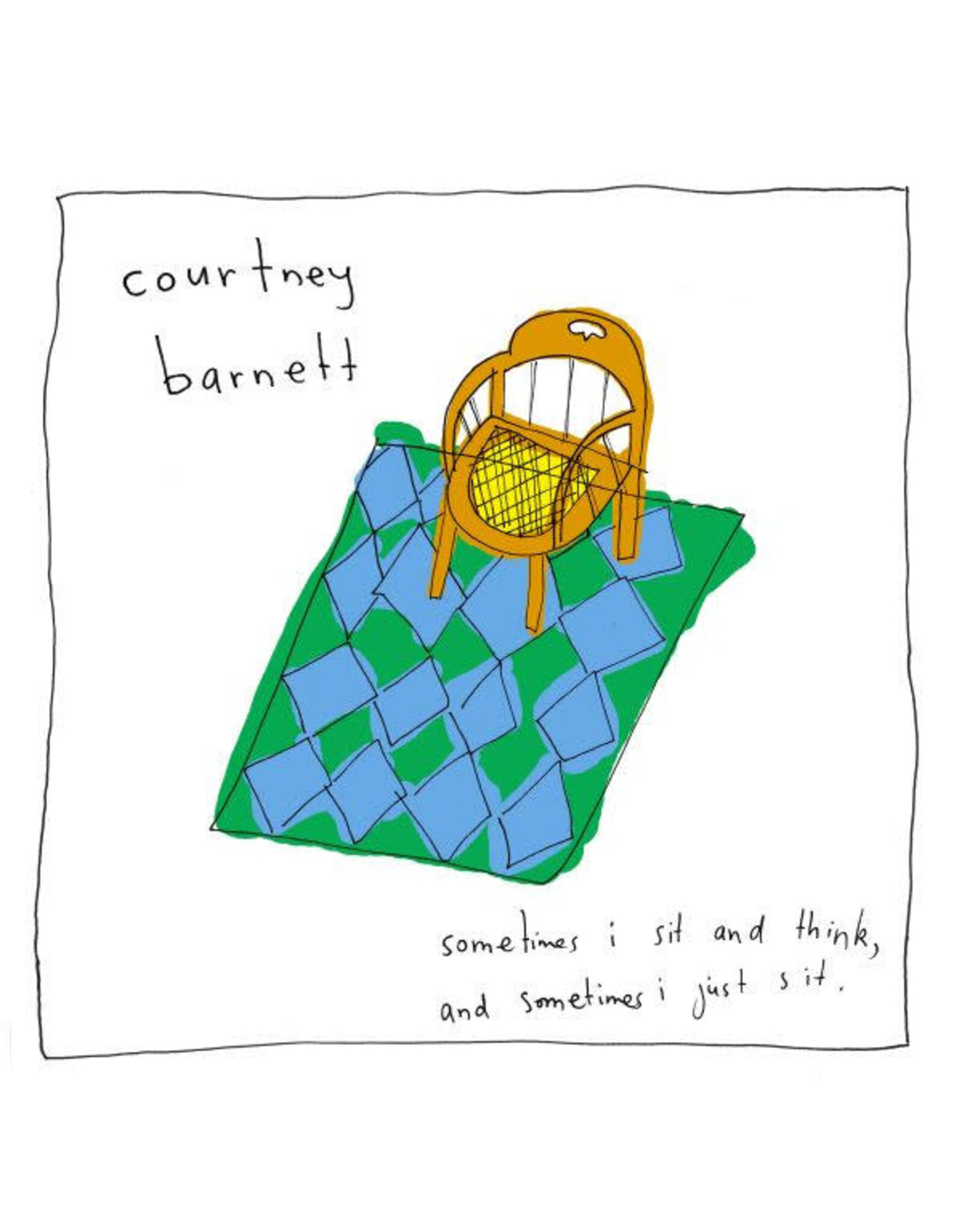 Mom + Pop Barnett, Courtney: Sometimes I Sit and Think, and Sometimes I Just Sit (INDIE EXCLUSIVE, CLEAR W/ RED & YELLOW SPLATTER VINYL) LP