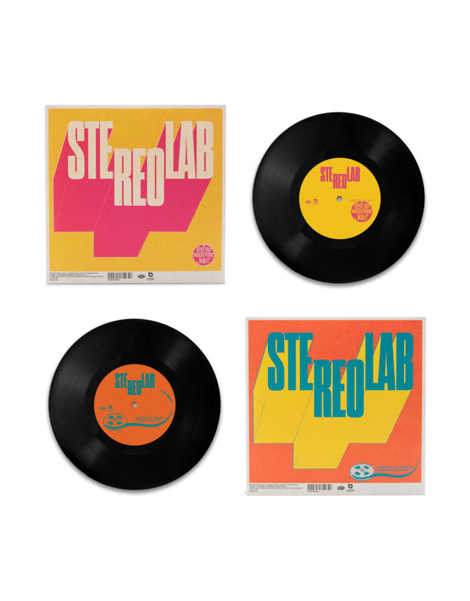 Duophonic Stereolab: Fed Up With Your Job / Constant And Uniform Movement Unknown 7"