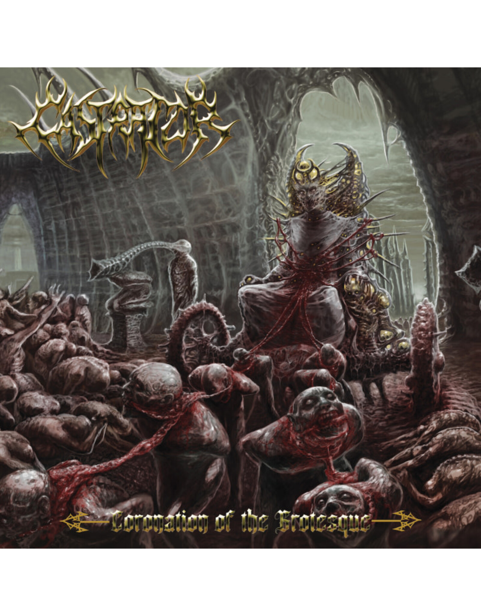 Dark Descent Castrator: Coronation Of The Grotesque (color) LP