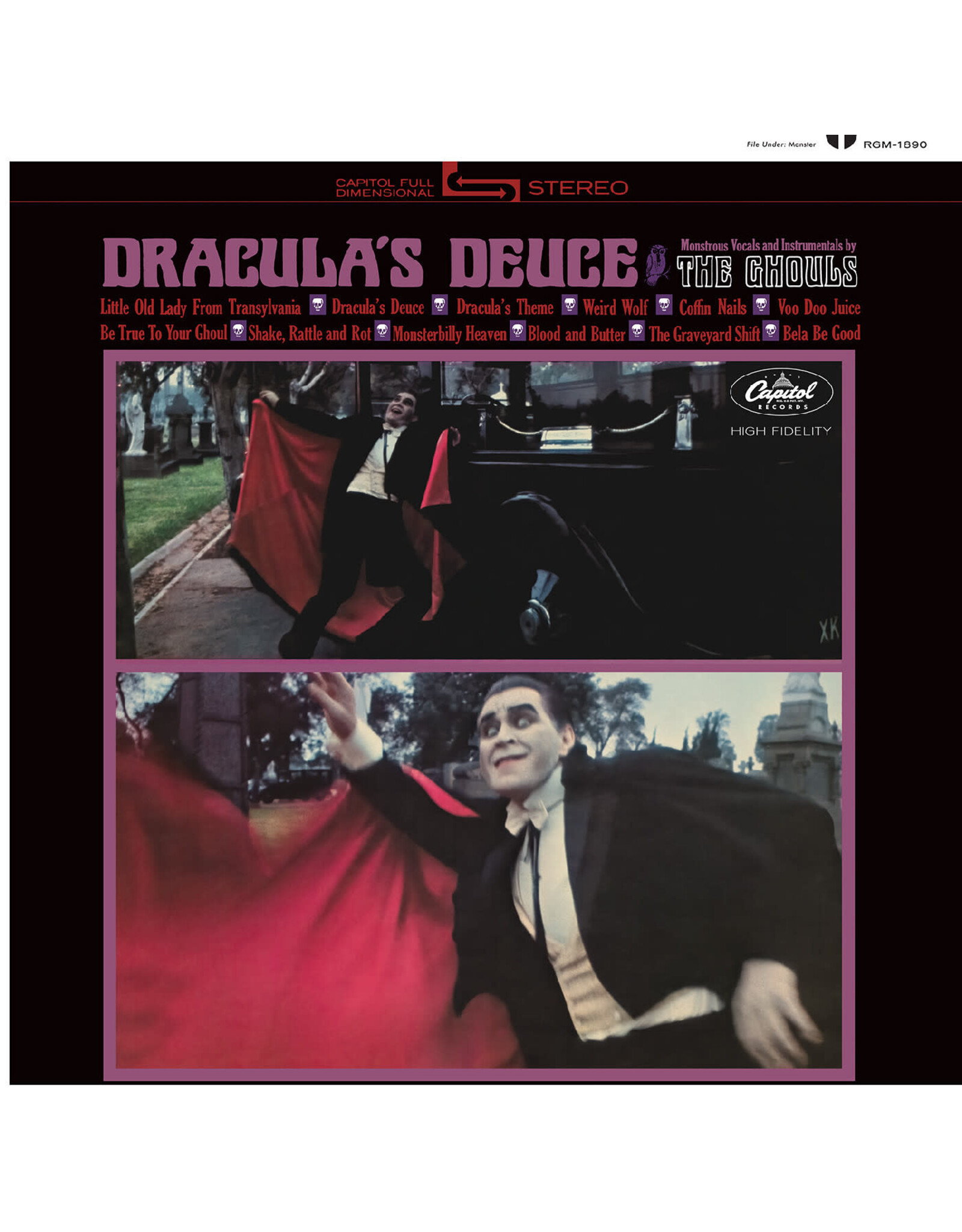 Real Gone Ghouls, The: Dracula's Deuce (ORANGE "PUMPKIN BURNOUT" SMOKE VINYL) LP