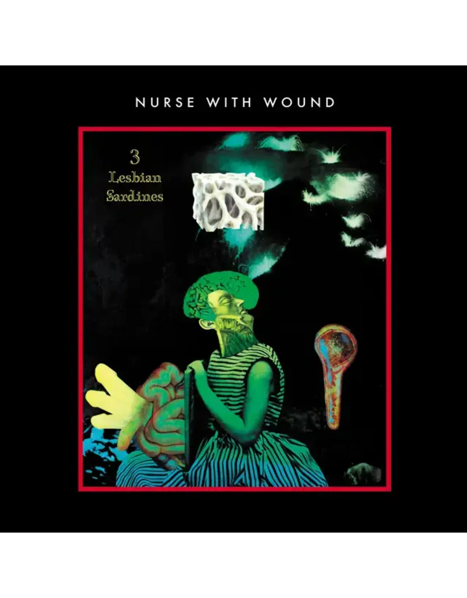 Dirter Nurse With Wound: 3 Lesbian Sardines (neon green vinyl) LP