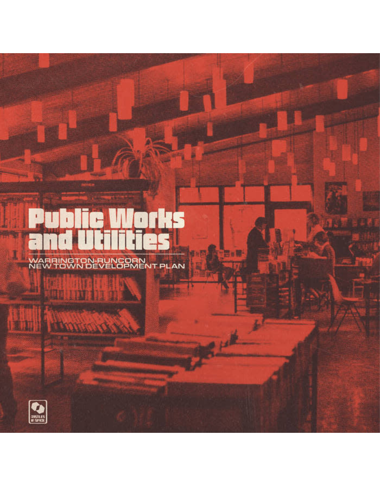 Castles In Space Warrington-Runcorn New Town Development Plan: Public Works And Utilities (transparent red & black vinyl) LP