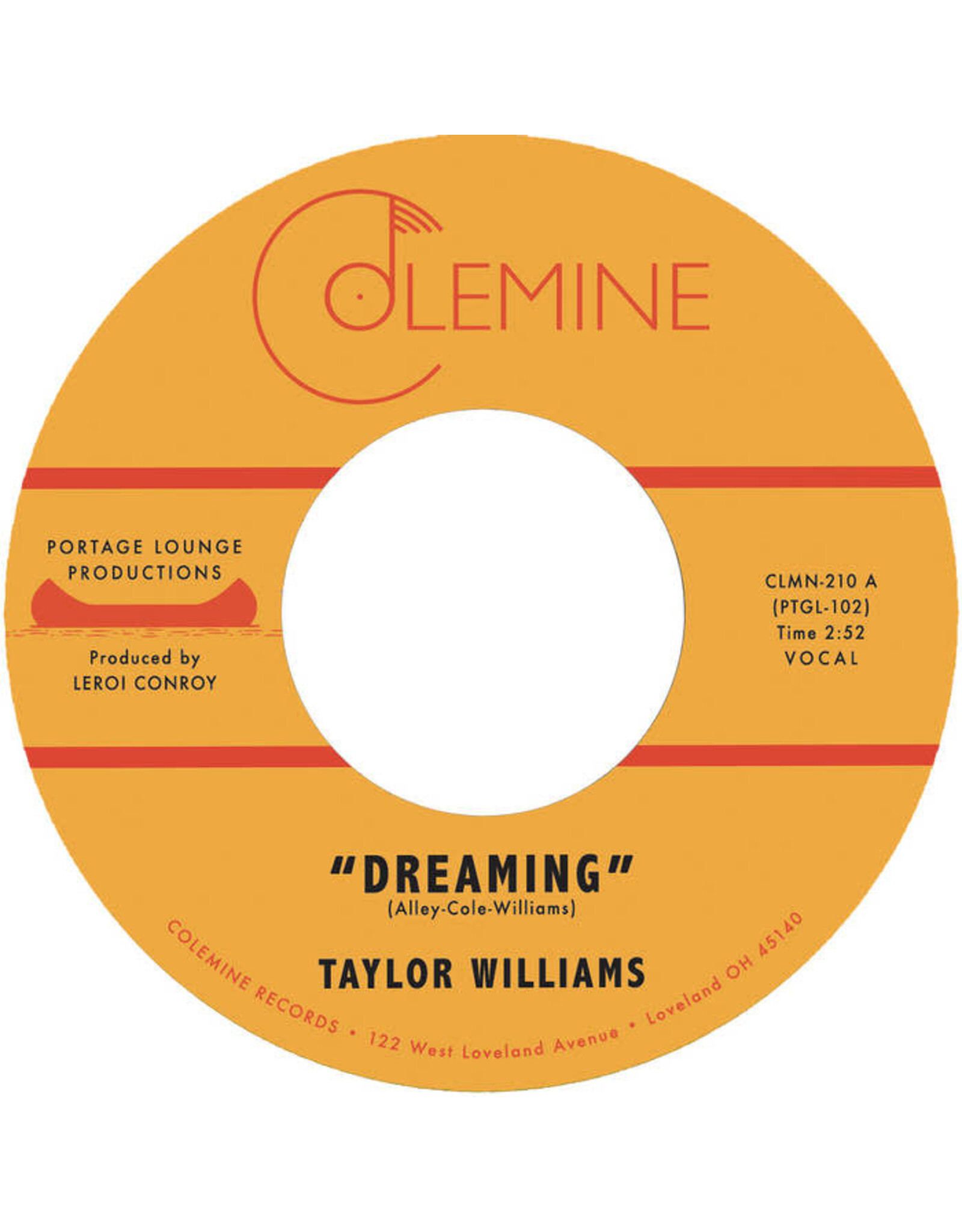 Colemine Williams, Taylor: Dreaming/What About Me? (blue vinyl) 7"