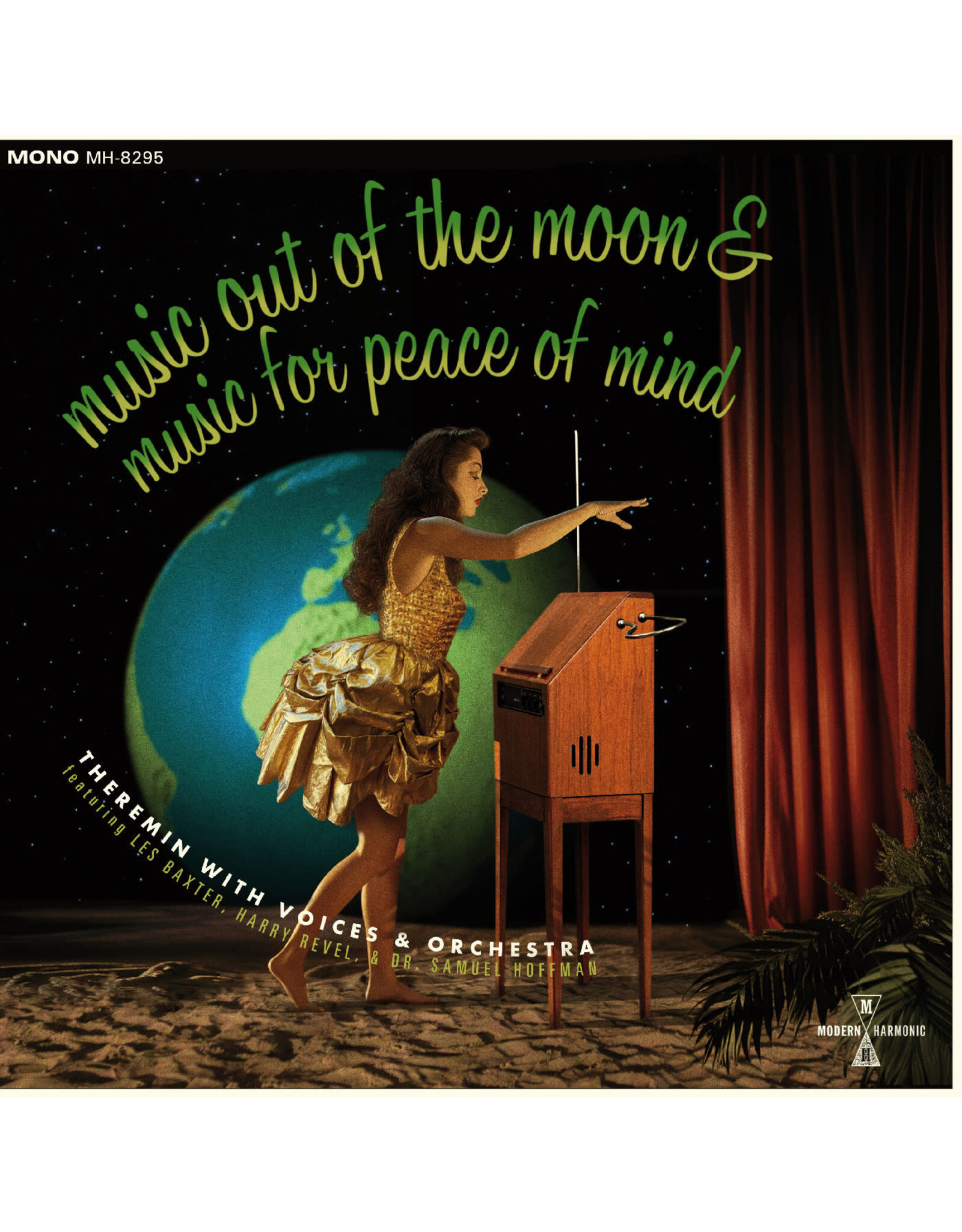 Modern Harmonic Revel, Harry, Les Baxter, & Samuel Hoffman: Music Out Of The Moon / Music For Peace Of Mind (GREEN VINYL) LP