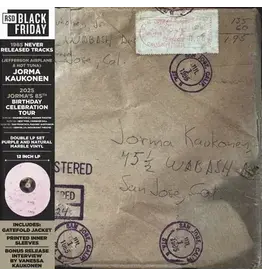 Culture Factory Kaukonen, Jorma: 2025BF - Wabash Avenue: 1965 Never Released Tracks (2LP-coloured) LP