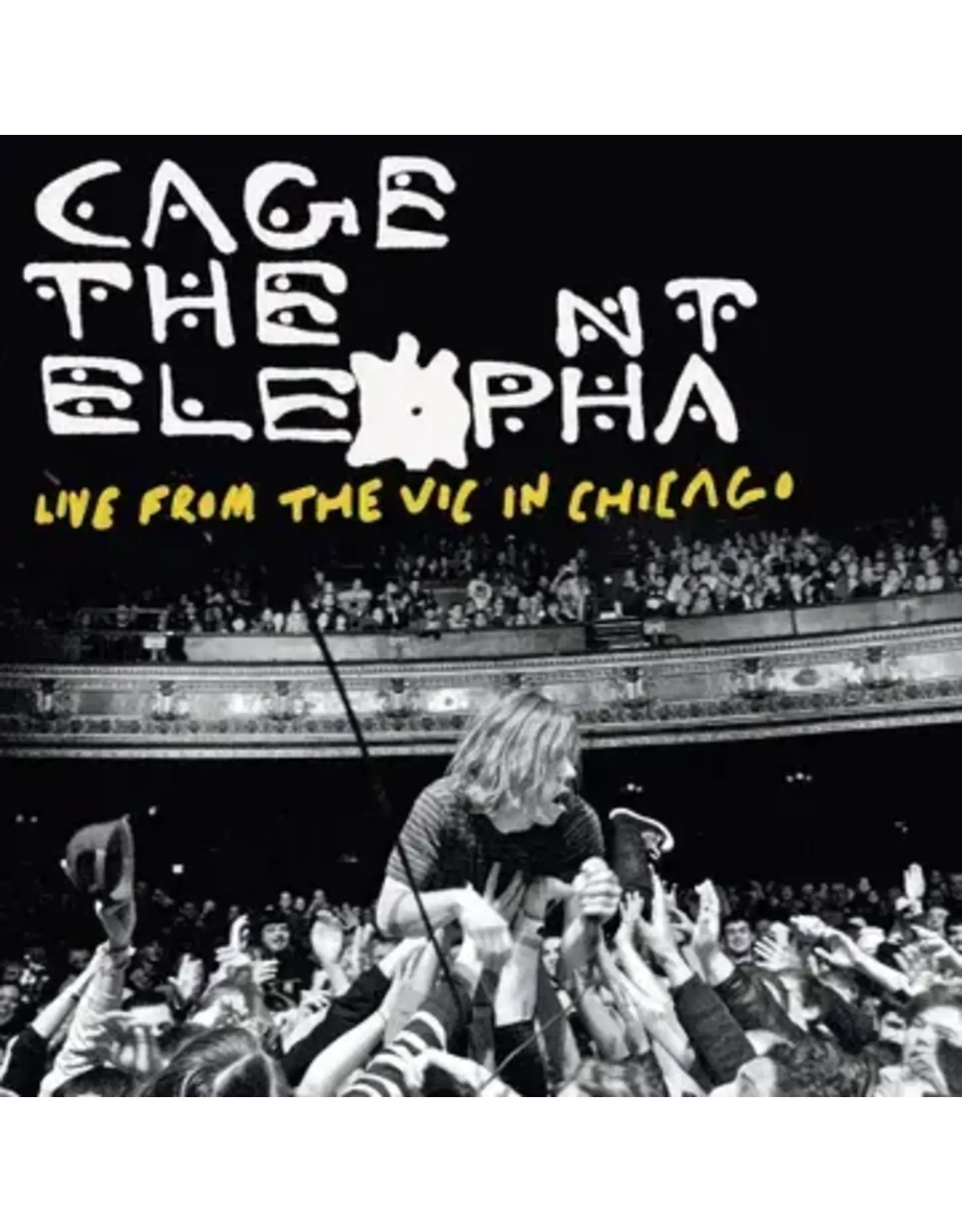 RCA Cage the Elephant: 2025BF:  Live from the Vic in Chicago (2LP-yellow & black splatter) LP