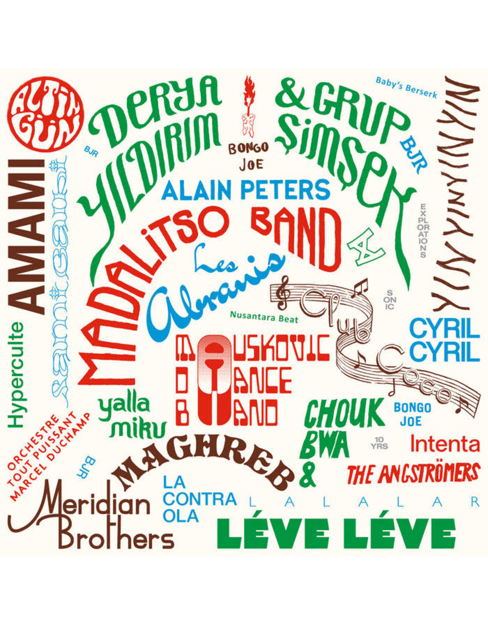 Bongo Joe Various: 2015-2025 : Les Disques Bongo Joe - 10 Years of Sonic Explorations LP