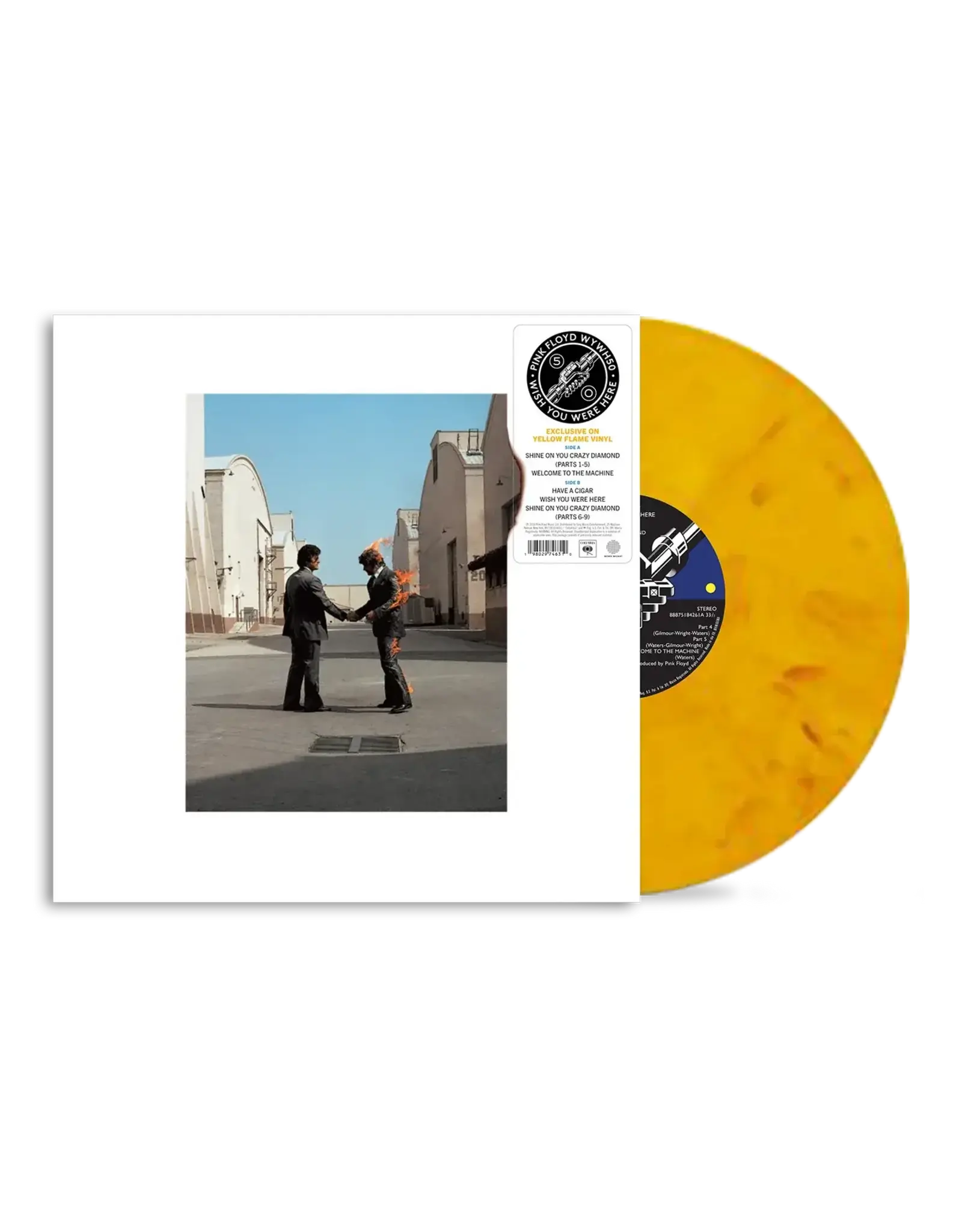 Legacy Pink Floyd: Wish You Were Here (50th ann.) (yellow flame vinyl) LP