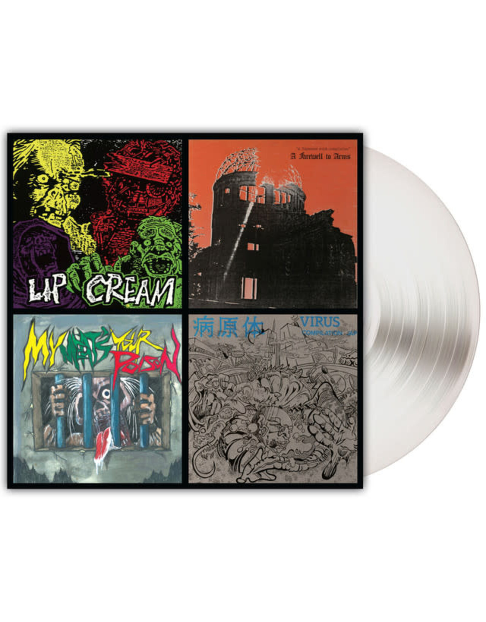 Relapse Lip Cream: Thrash Til Death (milky clear) LP