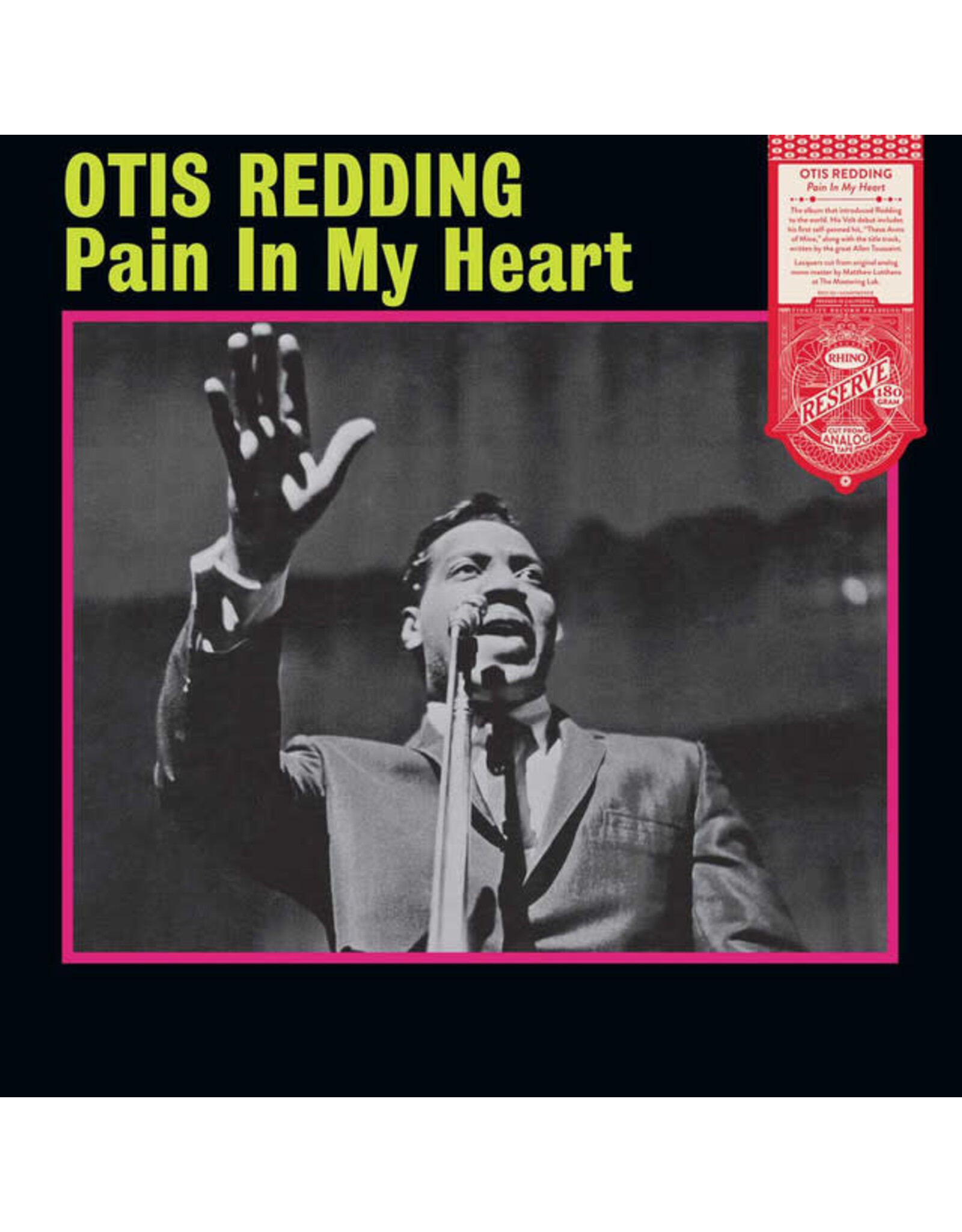 Rhino Redding, Otis: Pain In My Heart LP