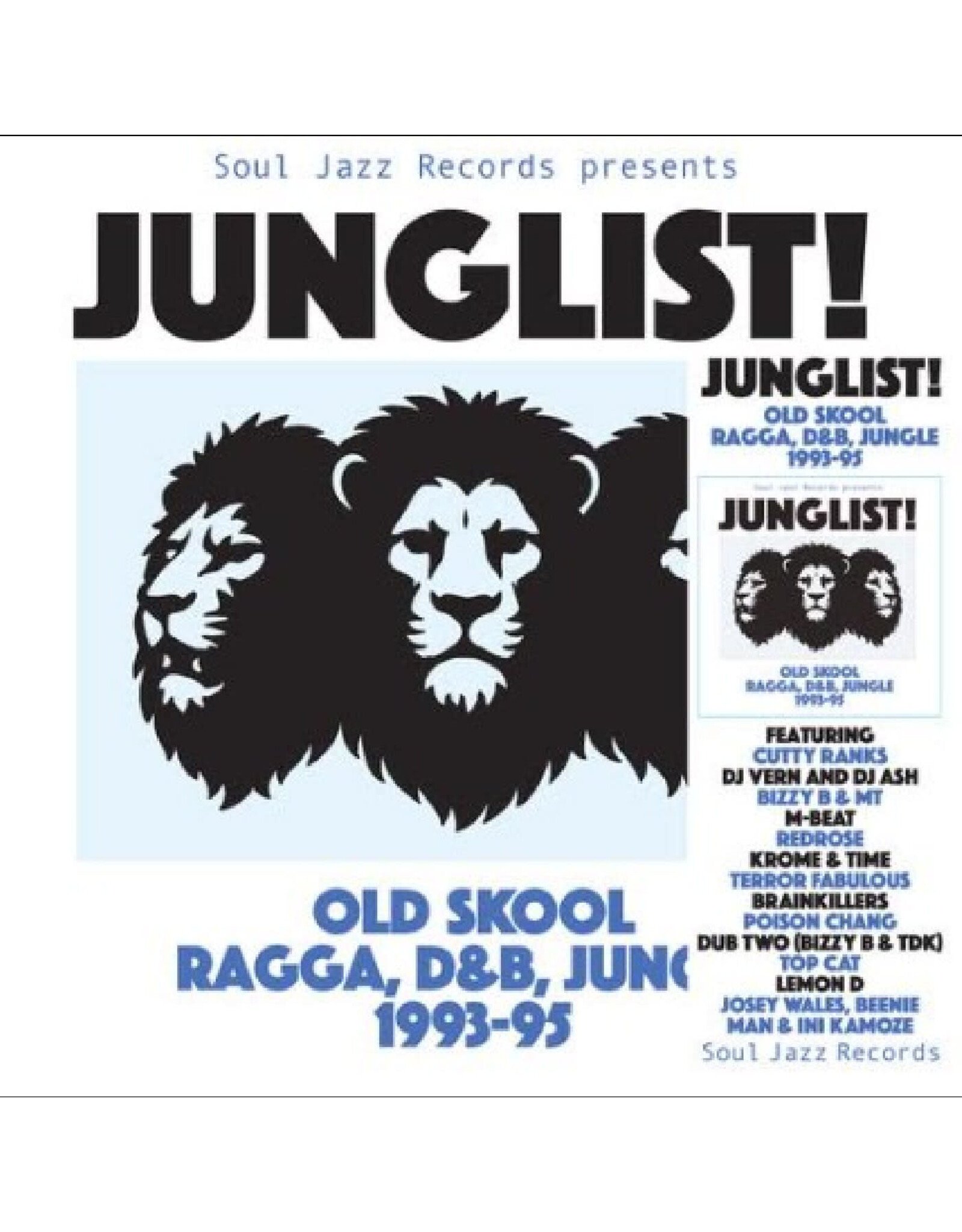 Soul Jazz Various: JUNGLIST! Old Skool Ragga, D&B, Jungle LP
