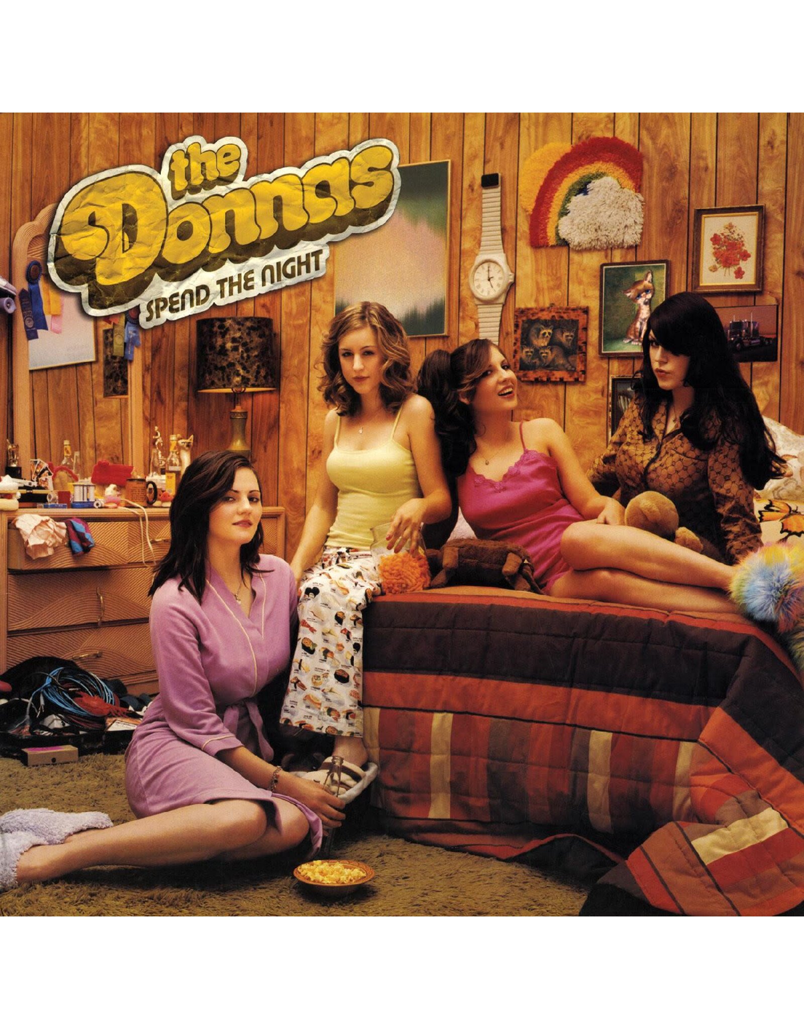 Real Gone Donnas, The: Spend the Night (CLEAR WITH CANARY & PINK SPLATTER VINYL) LP