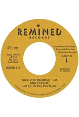 Remined Taylor, Ebo: Will You Promise/Maye Omama (salmon pink vinyl) 7"