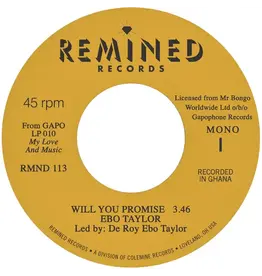 Remined Taylor, Ebo: Will You Promise/Maye Omama (salmon pink vinyl) 7"