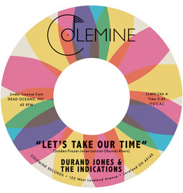 Colemine Jones, Durand & The Indications: Let's Take Our Time/Flower Moon (random coloured vinyl) 7"