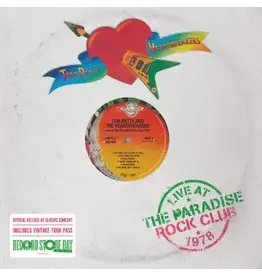 Petty, Tom & The Heartbreakers: 2026RSD - July 16, 1978 - Paradise Theater, Boston, MA LP